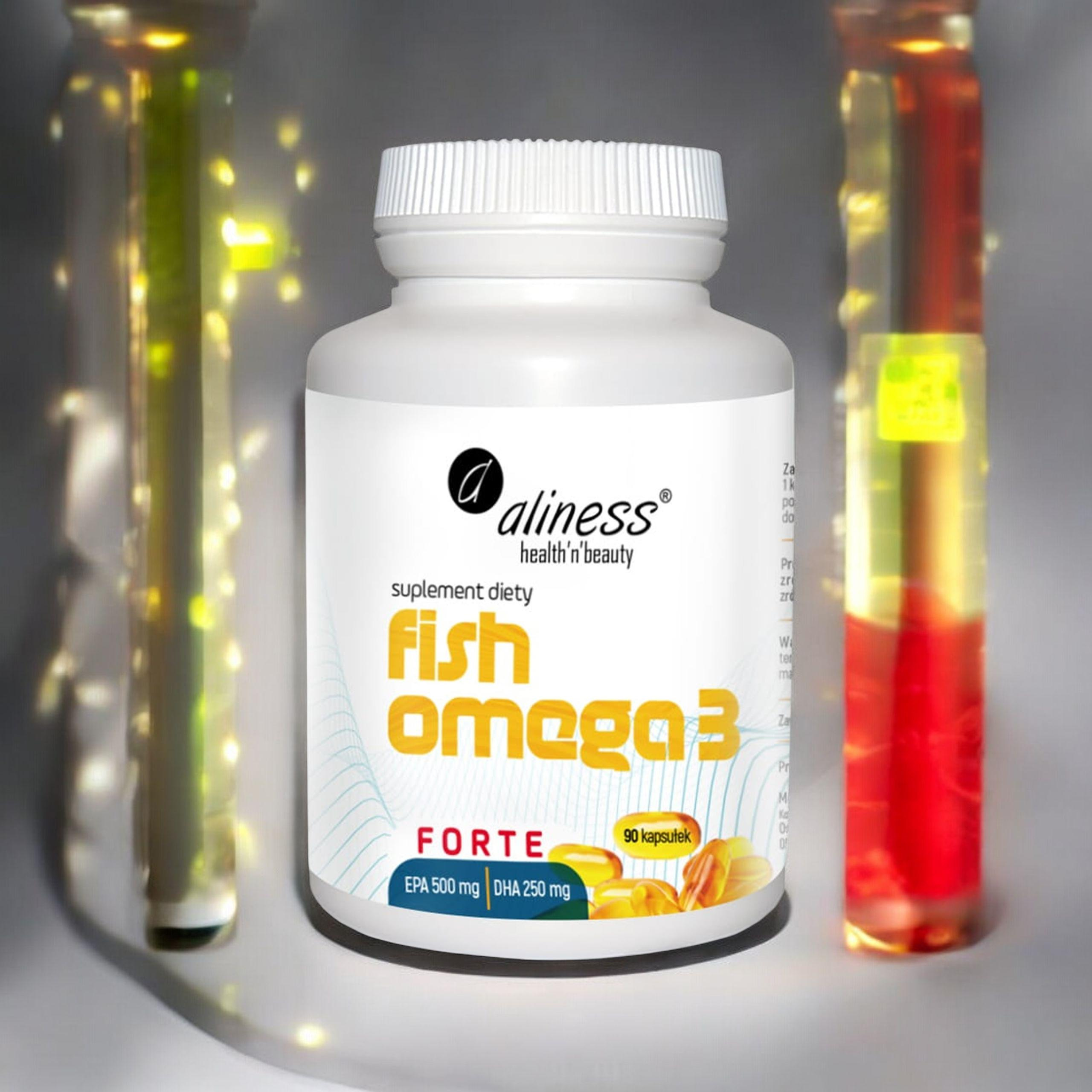ALINESS - Fish Omega 3 Forte EPA 500mg DHA 250mg - 3x 60caps.