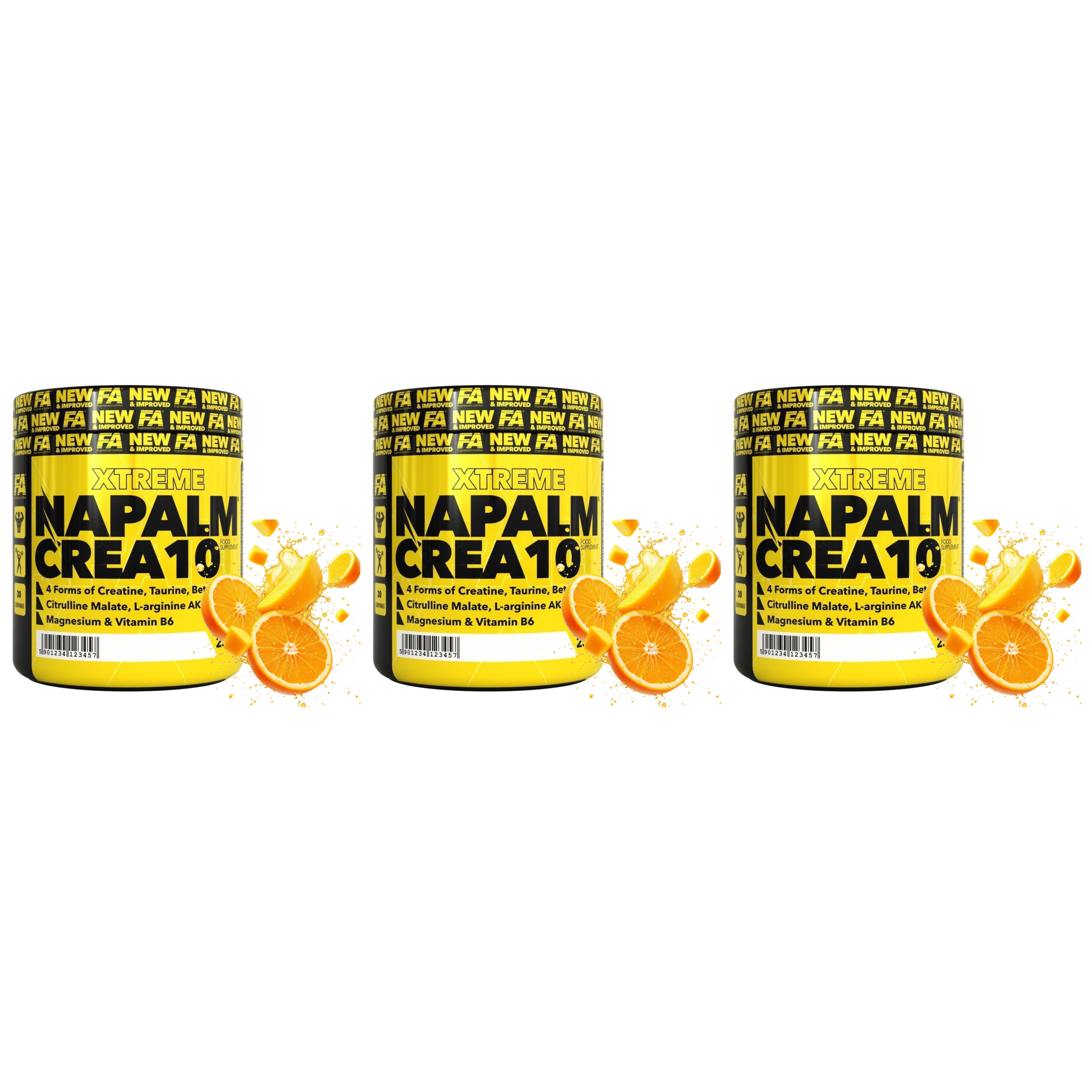 FITNESS AUTHORITY - Napalm Crea10 - 3x 234g