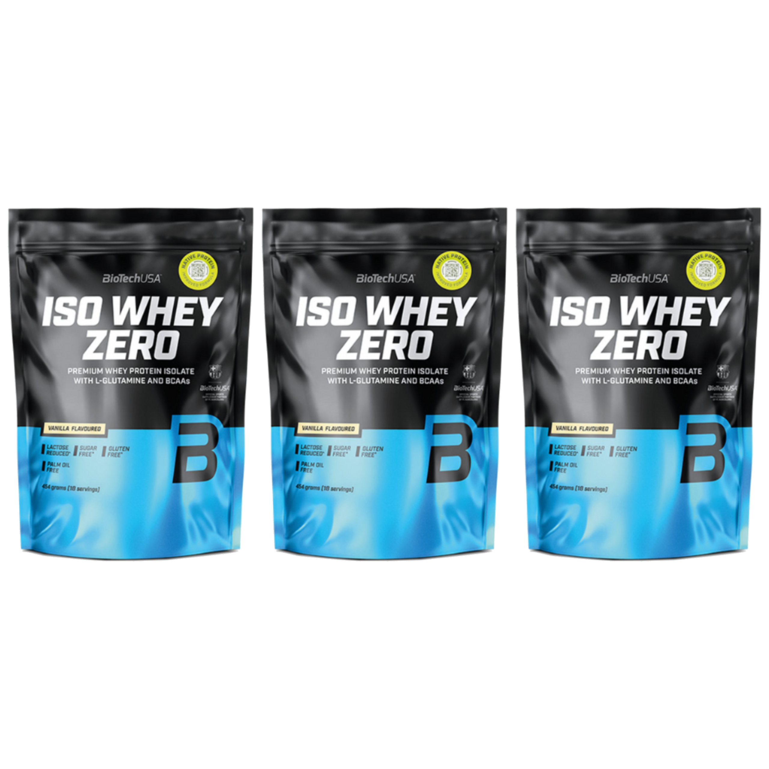 BIOTECH - Iso Whey Zero - 3x 454g - Vanilla