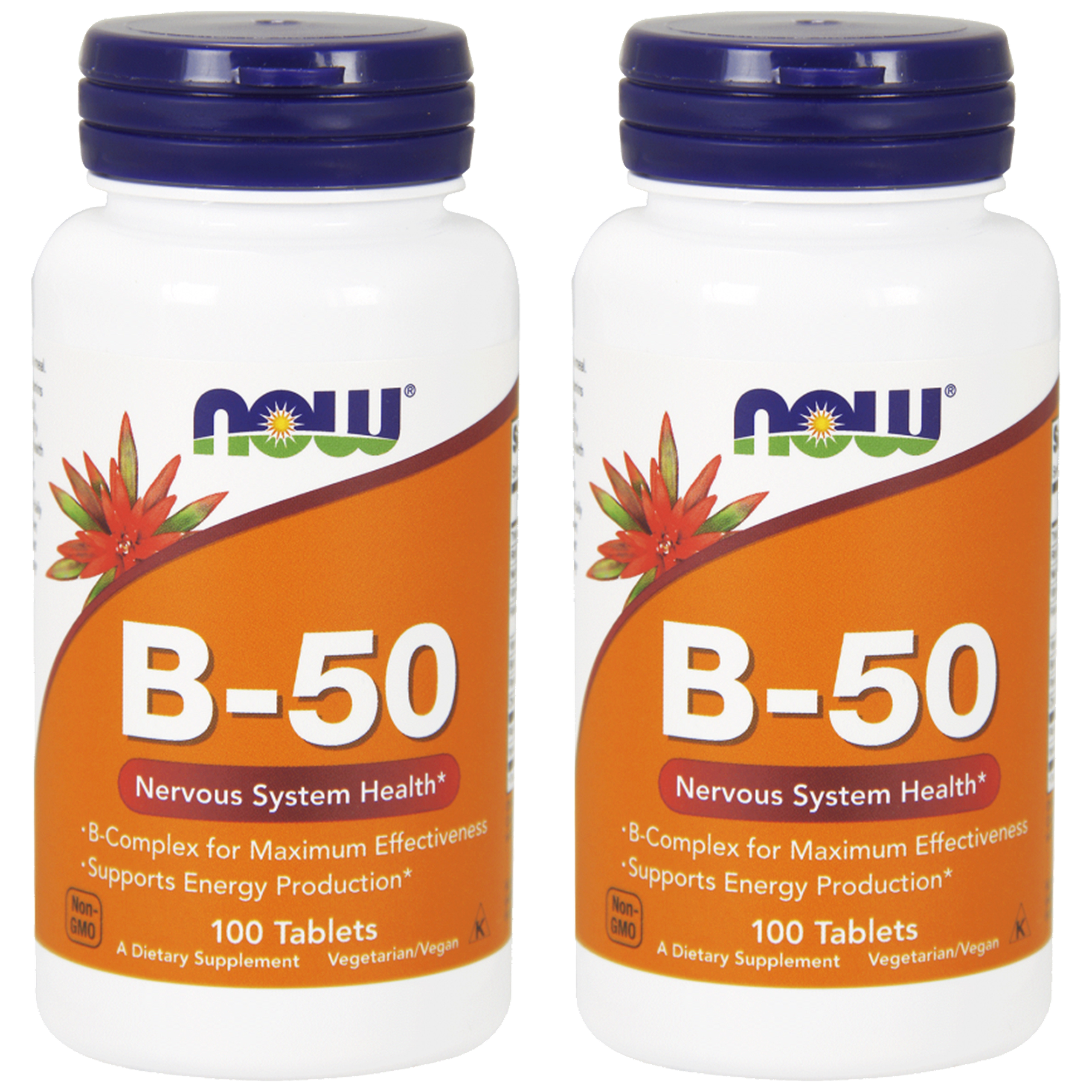NOW Vitamin B-50 - 2x 100tabs