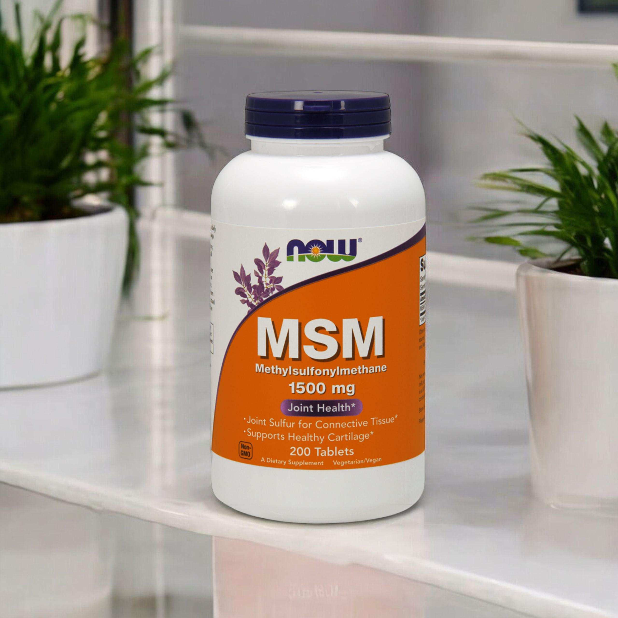 NOW MSM 1500mg - 3x 200tabs