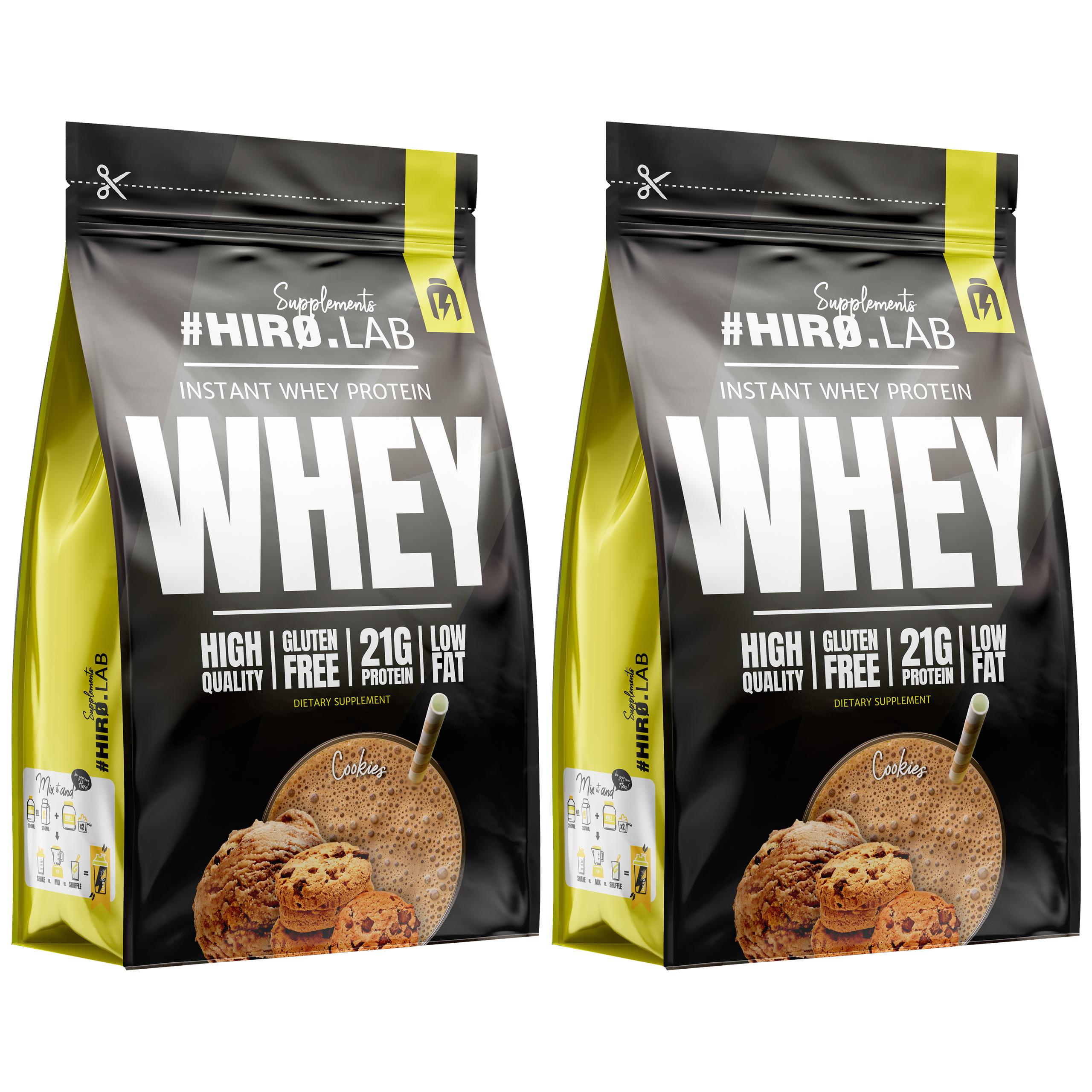 HIRO.LAB Instant Whey Protein - 2x 750g