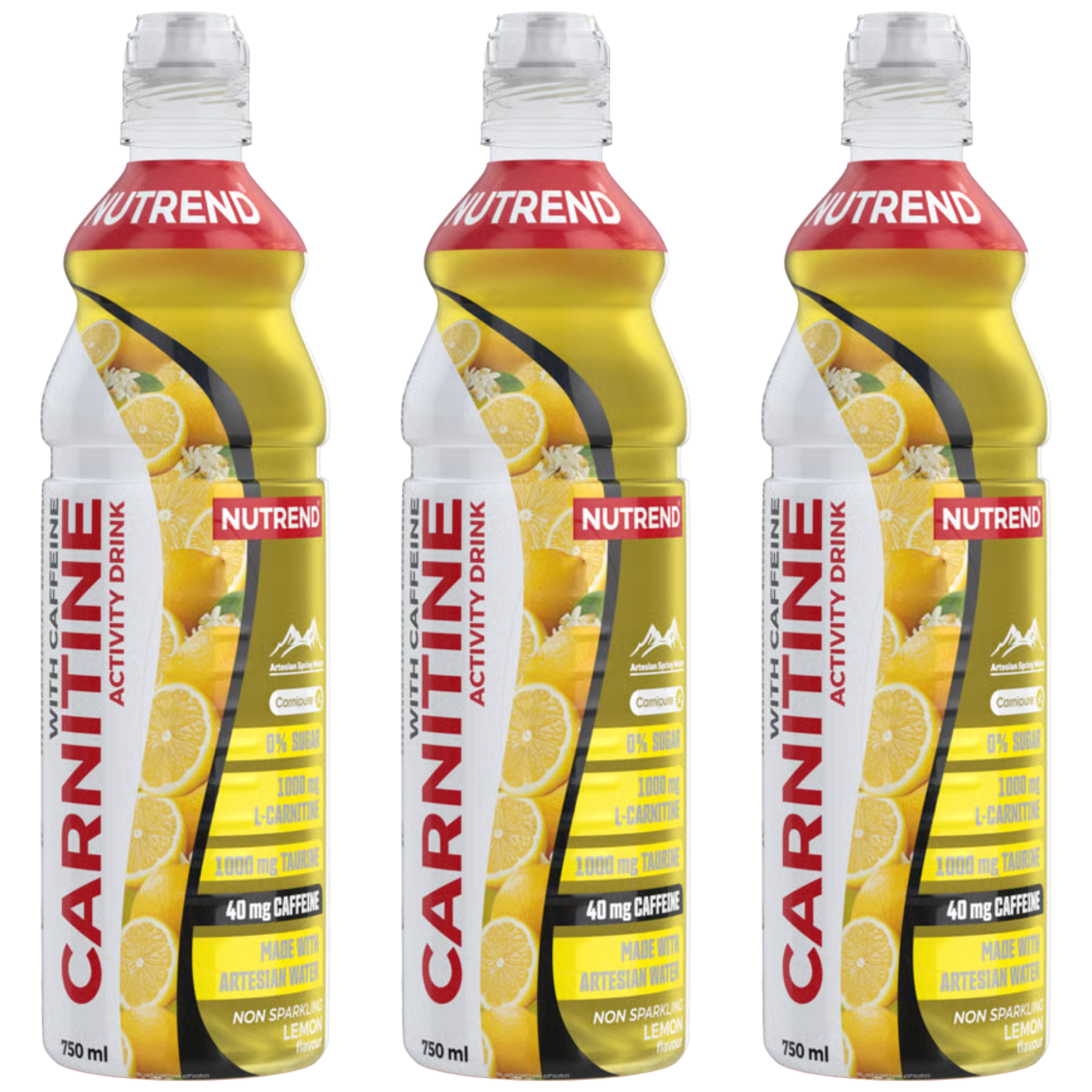 NUTREND Carnitine drink with caffeine - 3x 750ml