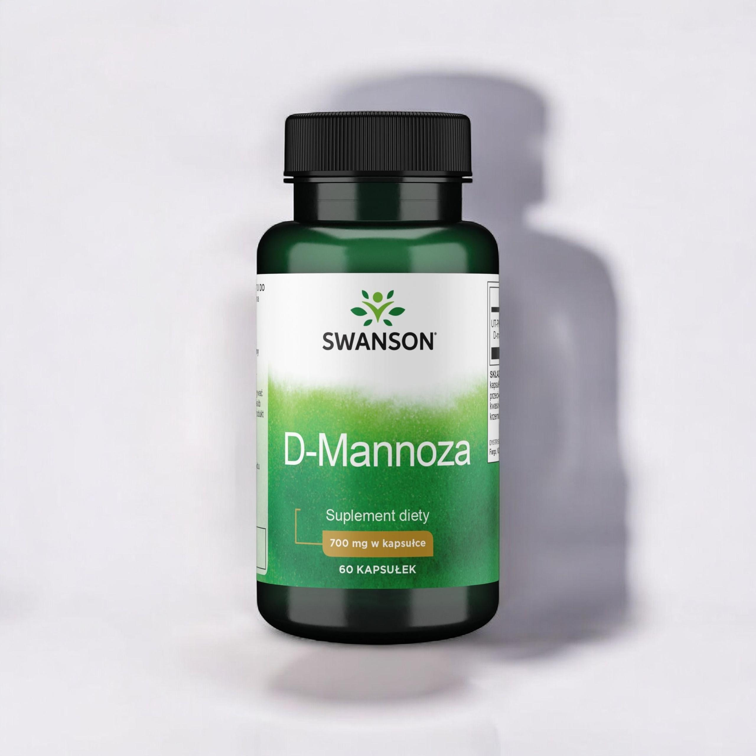 SWANSON - D-Mannoza 700mg - 2x 60vcaps.