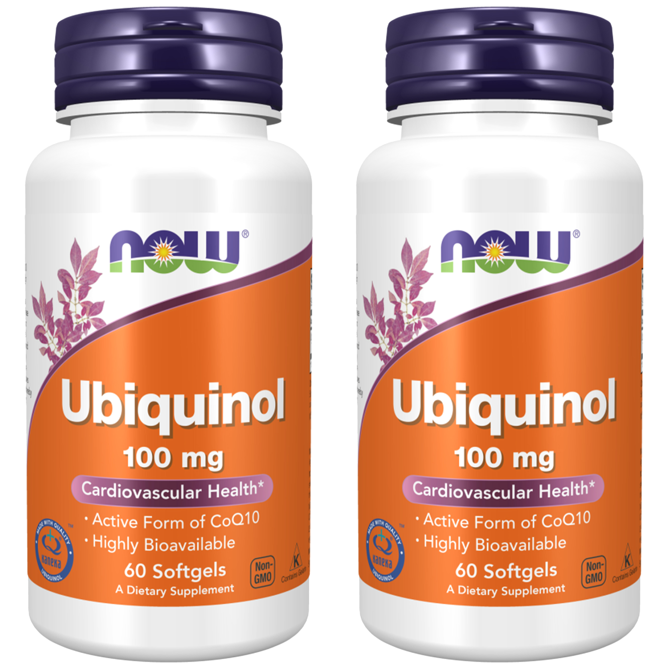 NOW Ubiquinol 100mg - 2x 60softgels