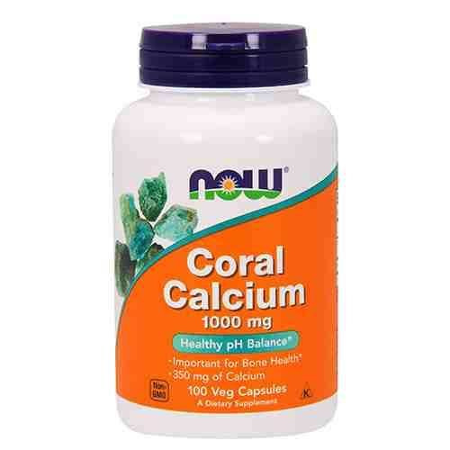NOW Coral Calcium 1000mg - 2x 100vegcaps