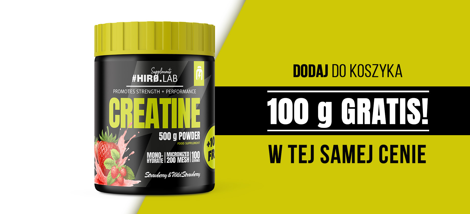 HIRO.LAB Creatine - 2x 500g + 100g FREE
