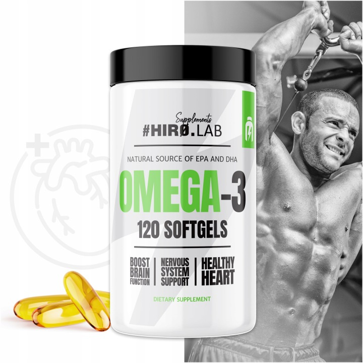 HIRO.LAB Omega 3 EPA 330mg DHA 220mg - 2x 120softgels