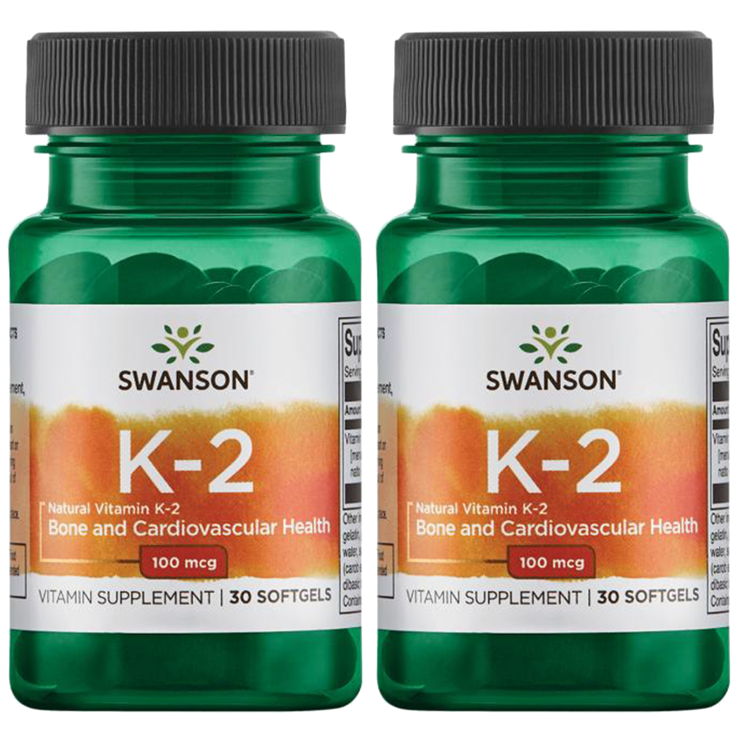 SWANSON Vitamin K2 100mcg - 2x 30softgel