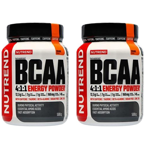 NUTREND - BCAA Powder 4:1:1 - 2x 500g - Orange