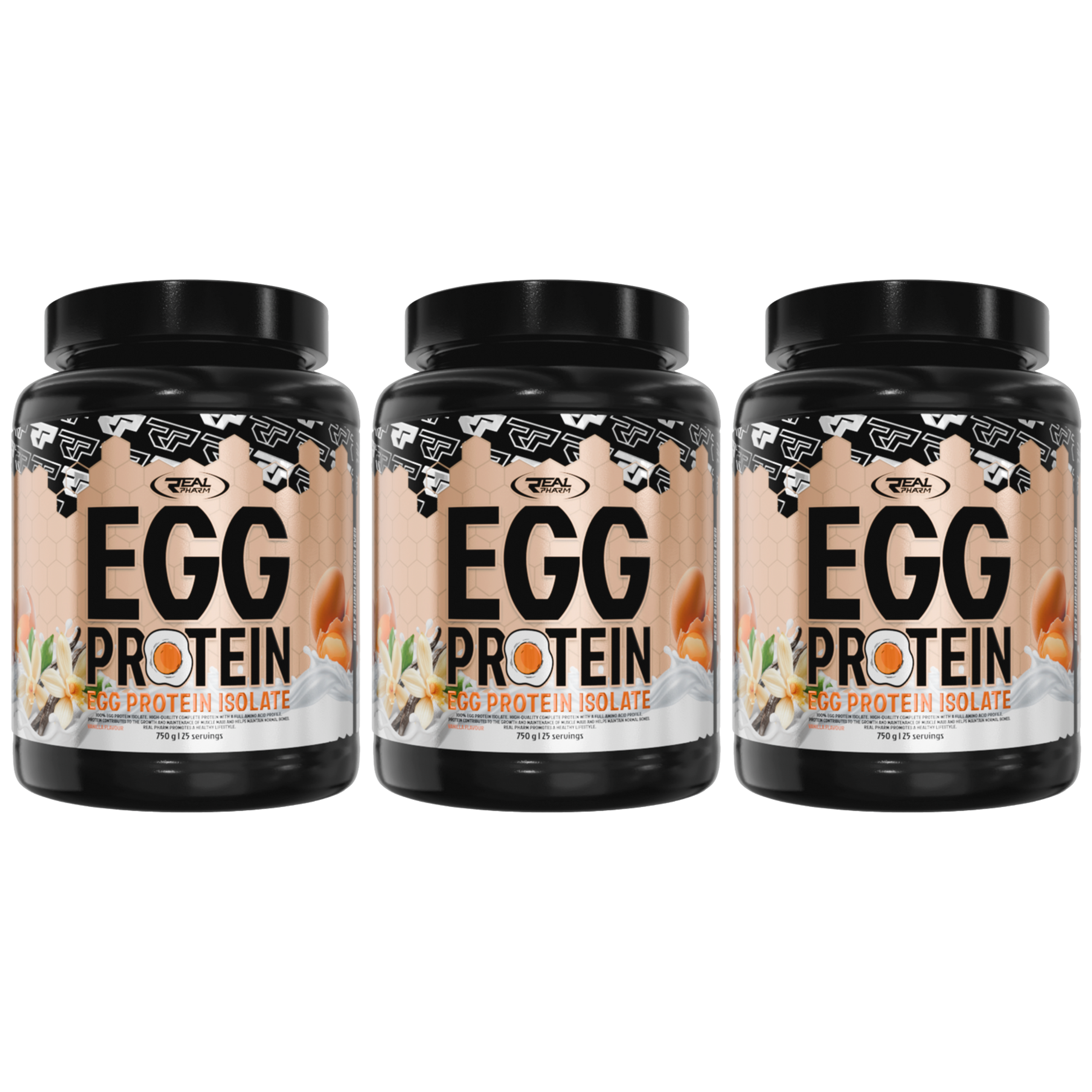 REAL PHARM - Egg Protein Isolate - 3x 750g