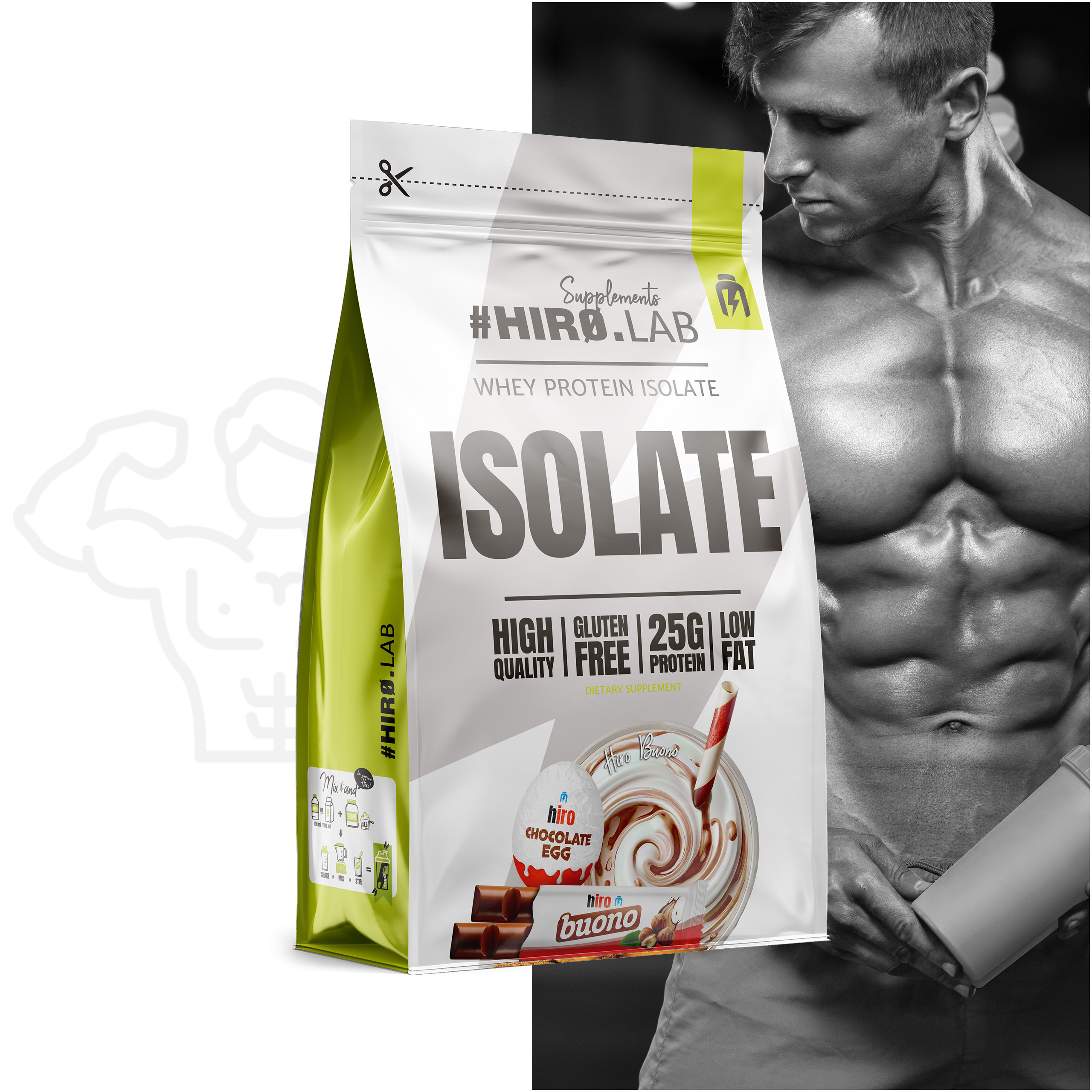 HIRO.LAB - Whey Protein Isolate - 2x 700g - Buono