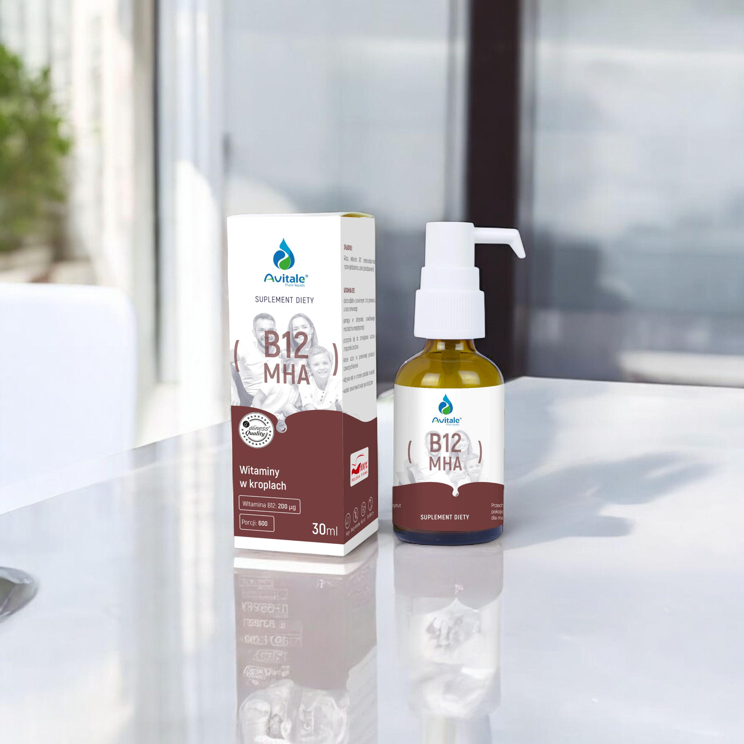 ALINESS - Avitale Witamina B12 MHA 200mcg - 30ml