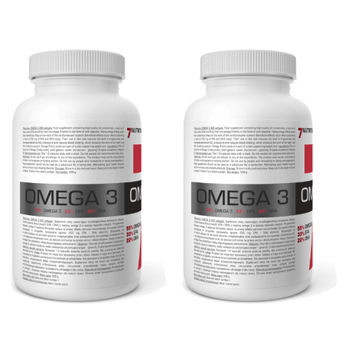 7 NUTRITION - Omega 3 1000mg - 2x 220softgels