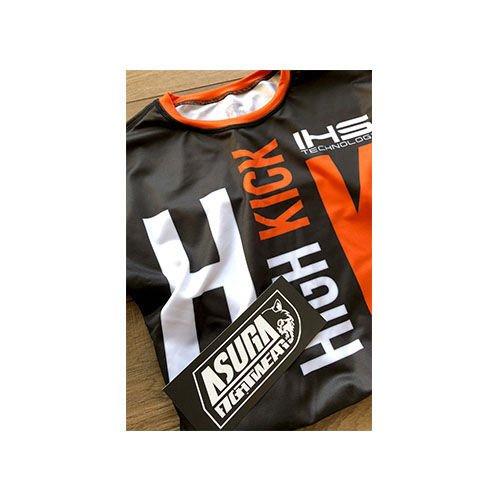 ASURA Koszulka Rashguard Short T-shirt - High Kick - 3x Oddychaj Głęboko