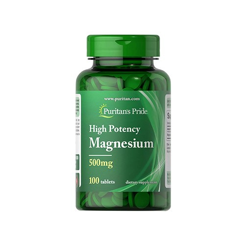 Puritan's Pride High Potency Magnesium 500mg - 100tabs - Magnez