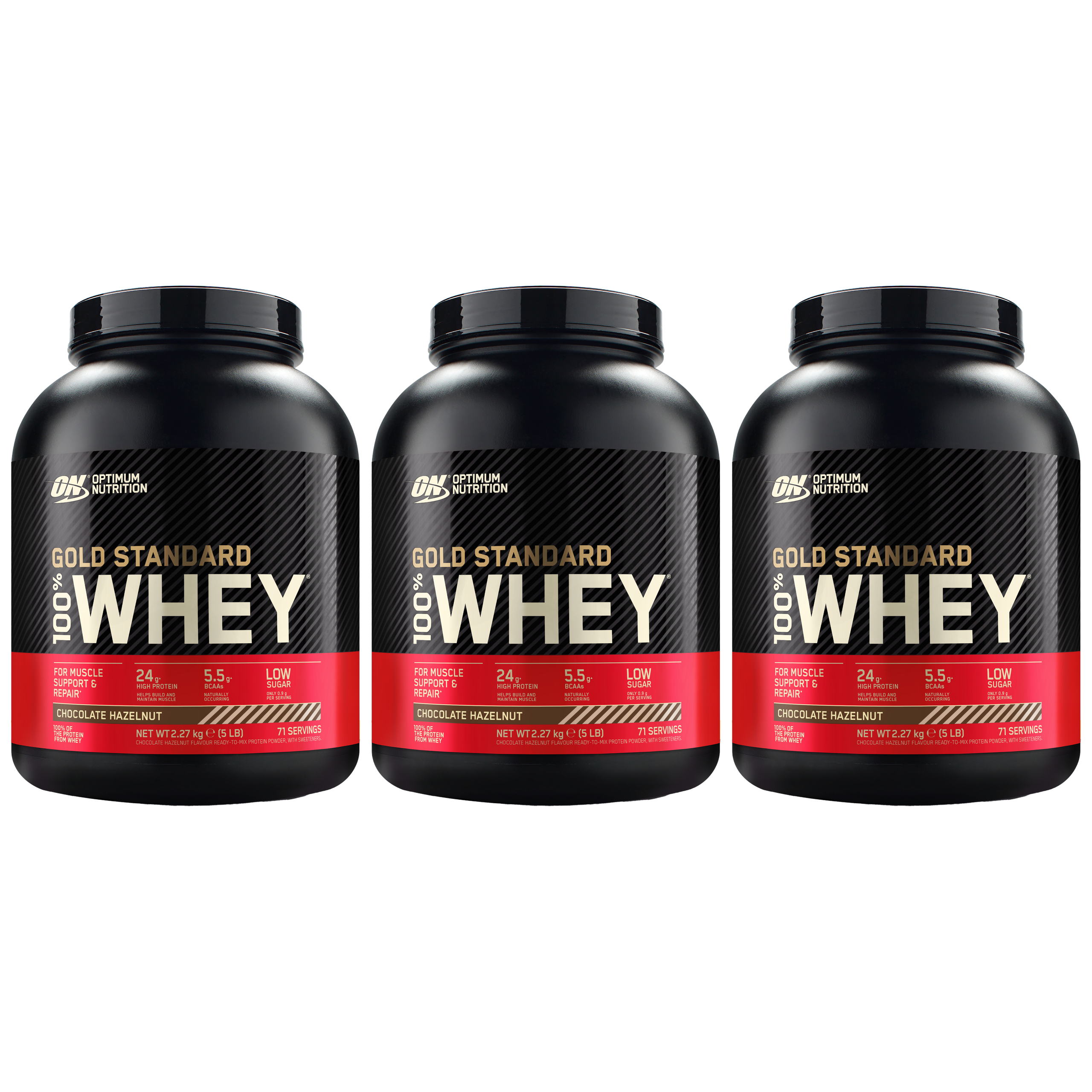 OPTIMUM NUTRITION Whey Gold Standard - 3x 2270g