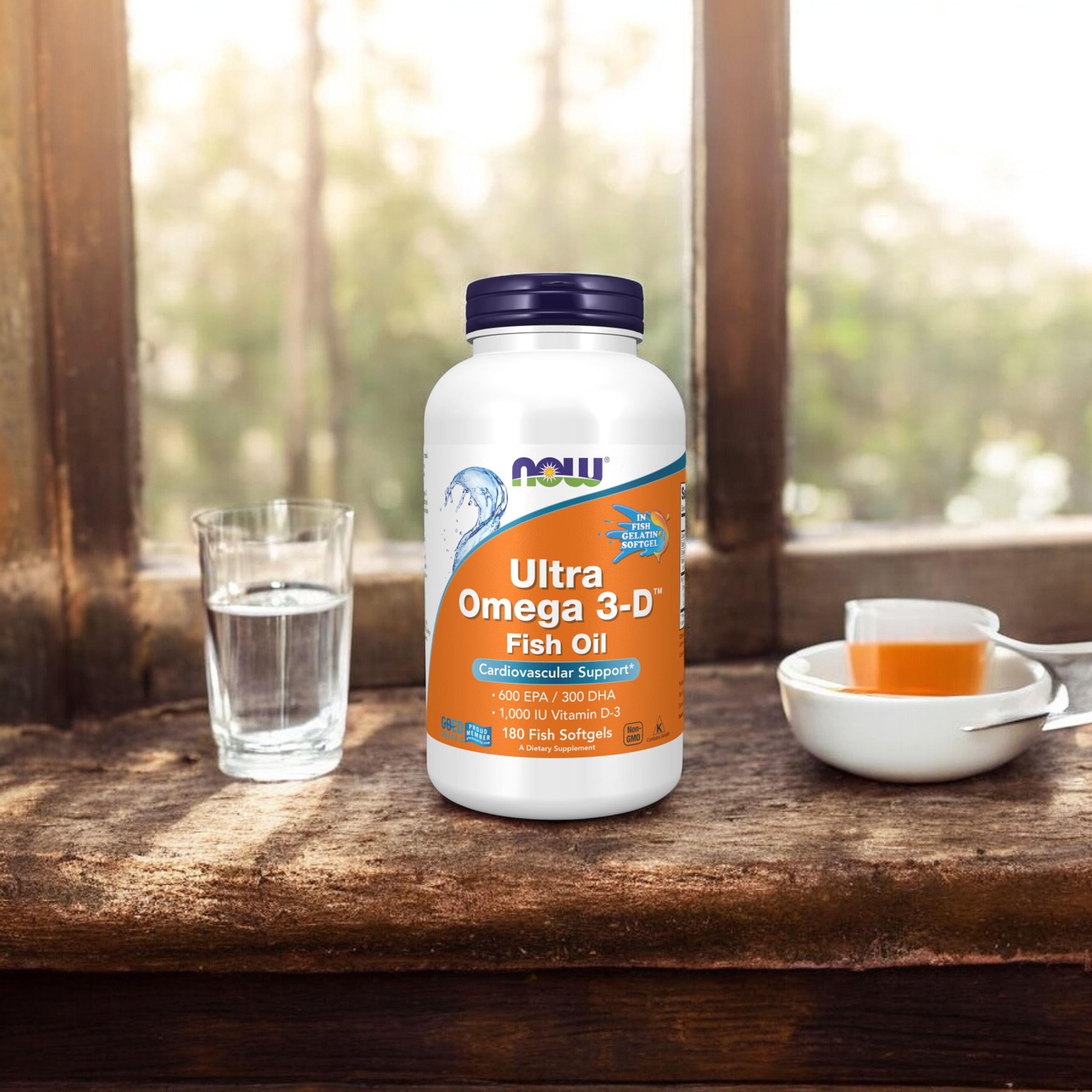 NOW Ultra Omega 3-D Fish Oil - 3x 180softgels