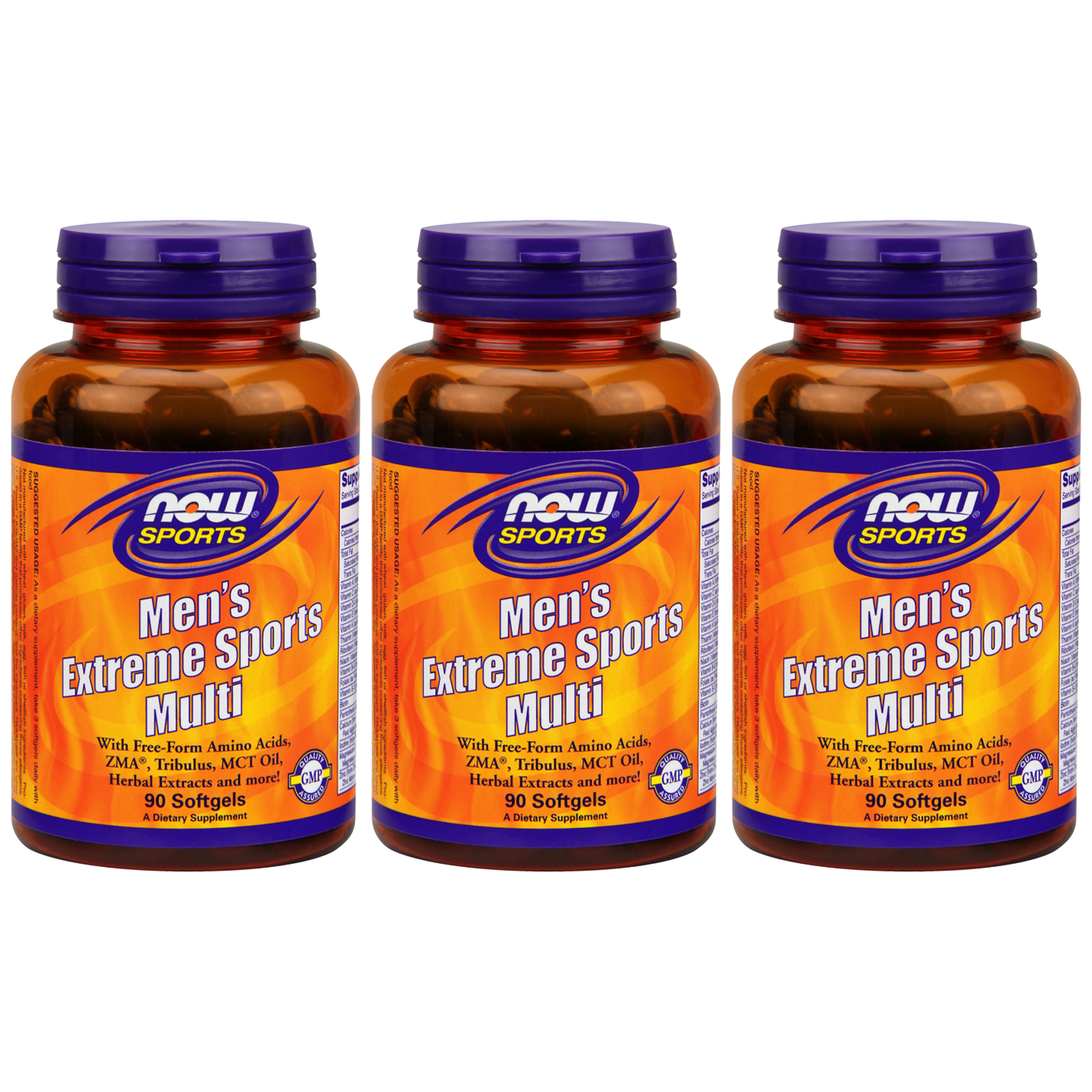 NOW Men's Extreme Sports MultiVitamin - 3x 90softgels