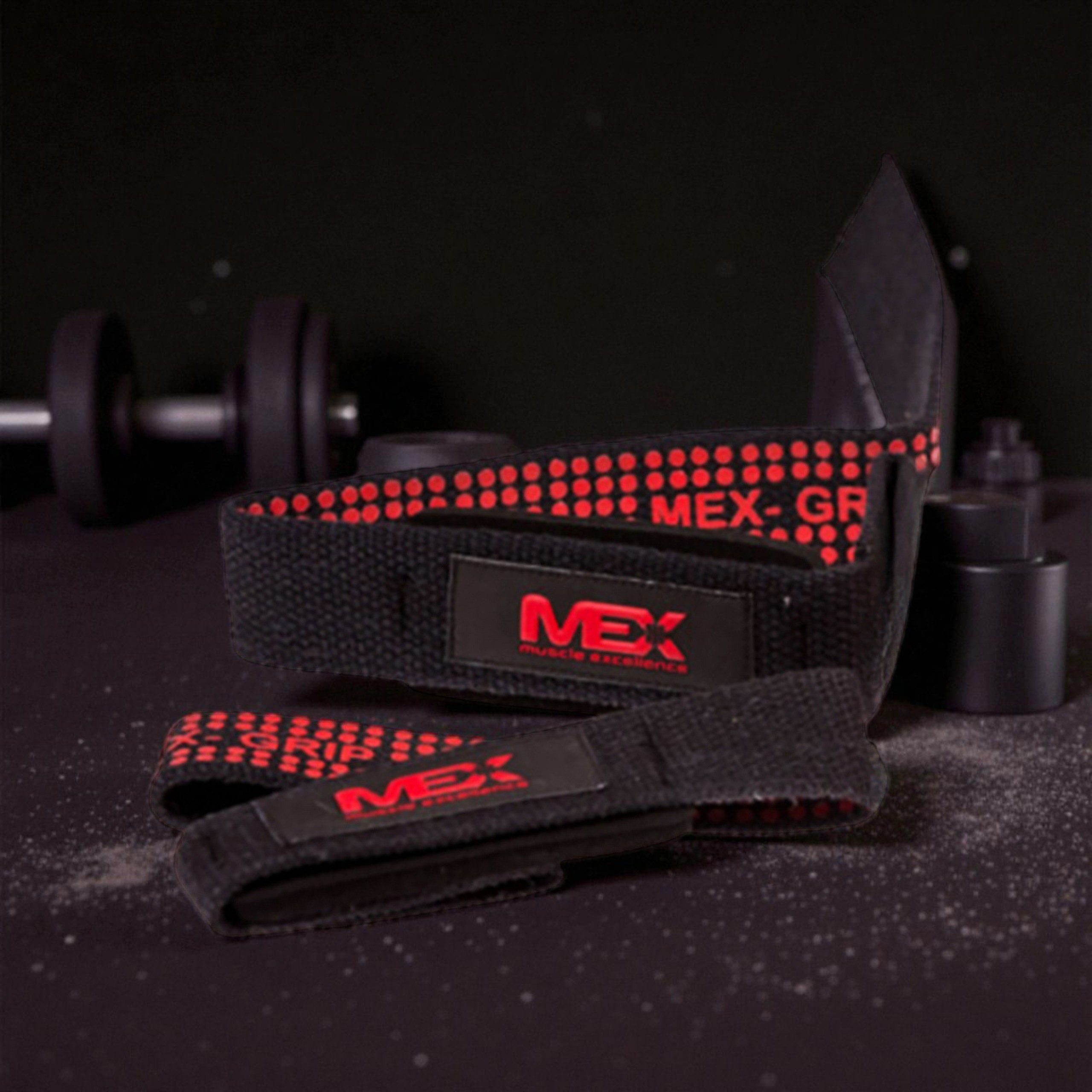 MEX NUTRITION - Lift Straps - 2x Black
