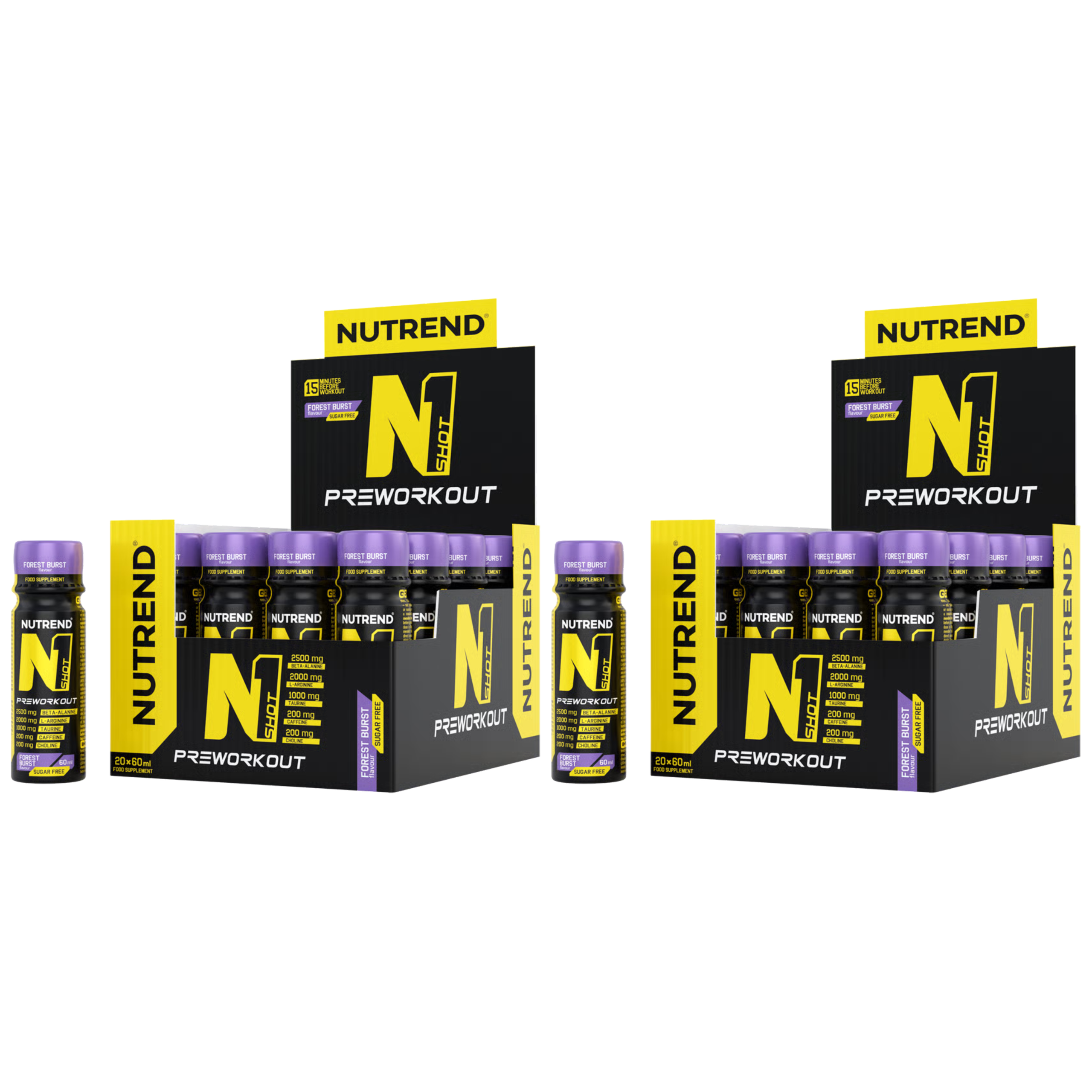 NUTREND - Shot PreWorkout - 20x 2x 60ml
