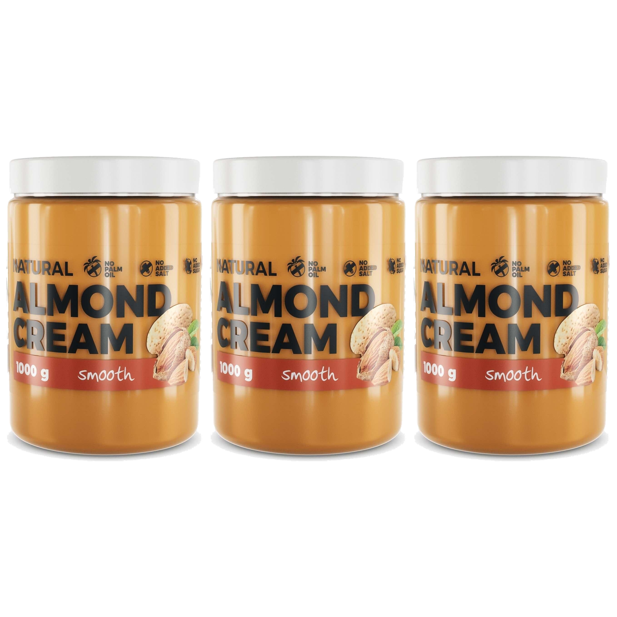 7 NUTRITION - Almond Butter - 3x 1000g - Smooth - Masło Migdałowe
