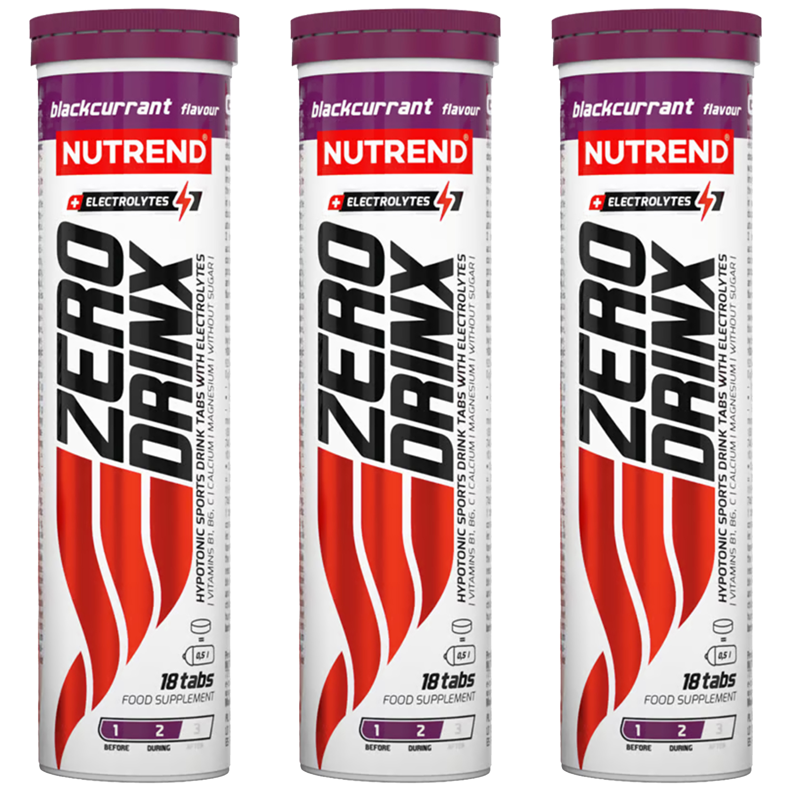 NUTREND - Zero Drink - 18tabs - 3x Blackcurrant