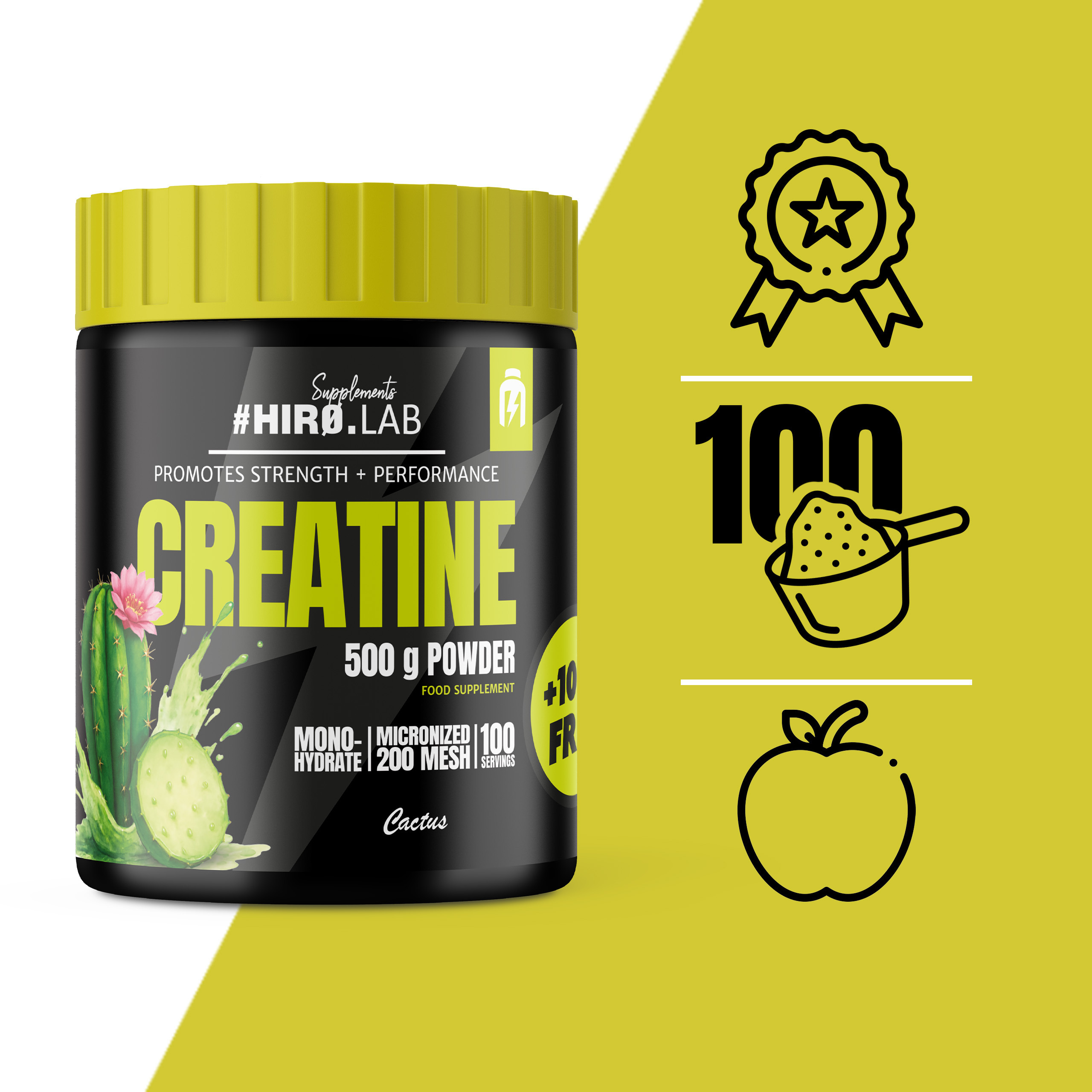 HIRO.LAB Creatine - 3x 500g + 100g FREE