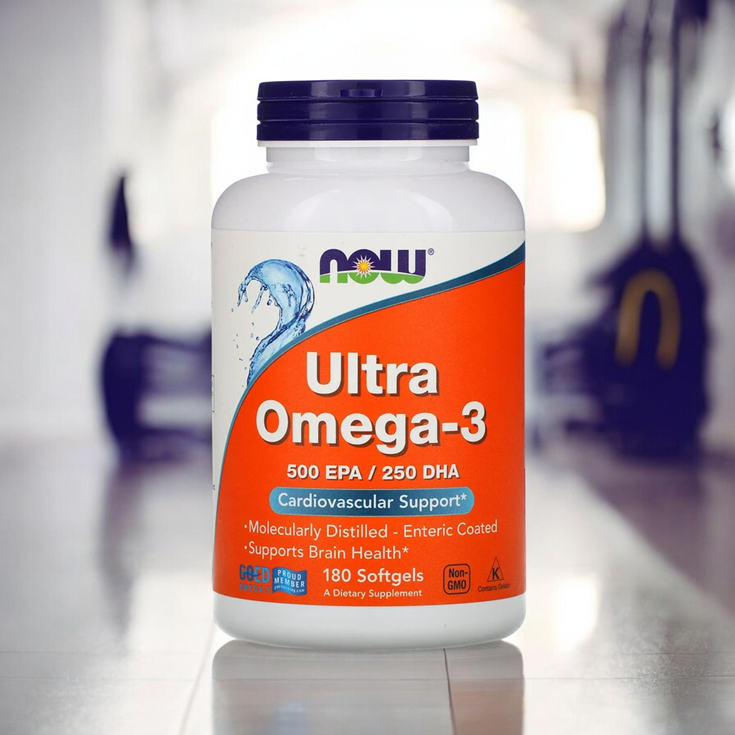 NOW Ultra Omega 3 - 500 EPA / 250 DHA - 2x 180softgels