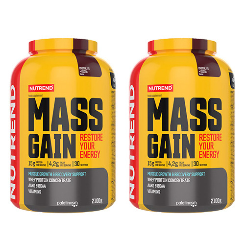 NUTREND Mass Gain - 2x 2100g - Chocolate + Cocoa