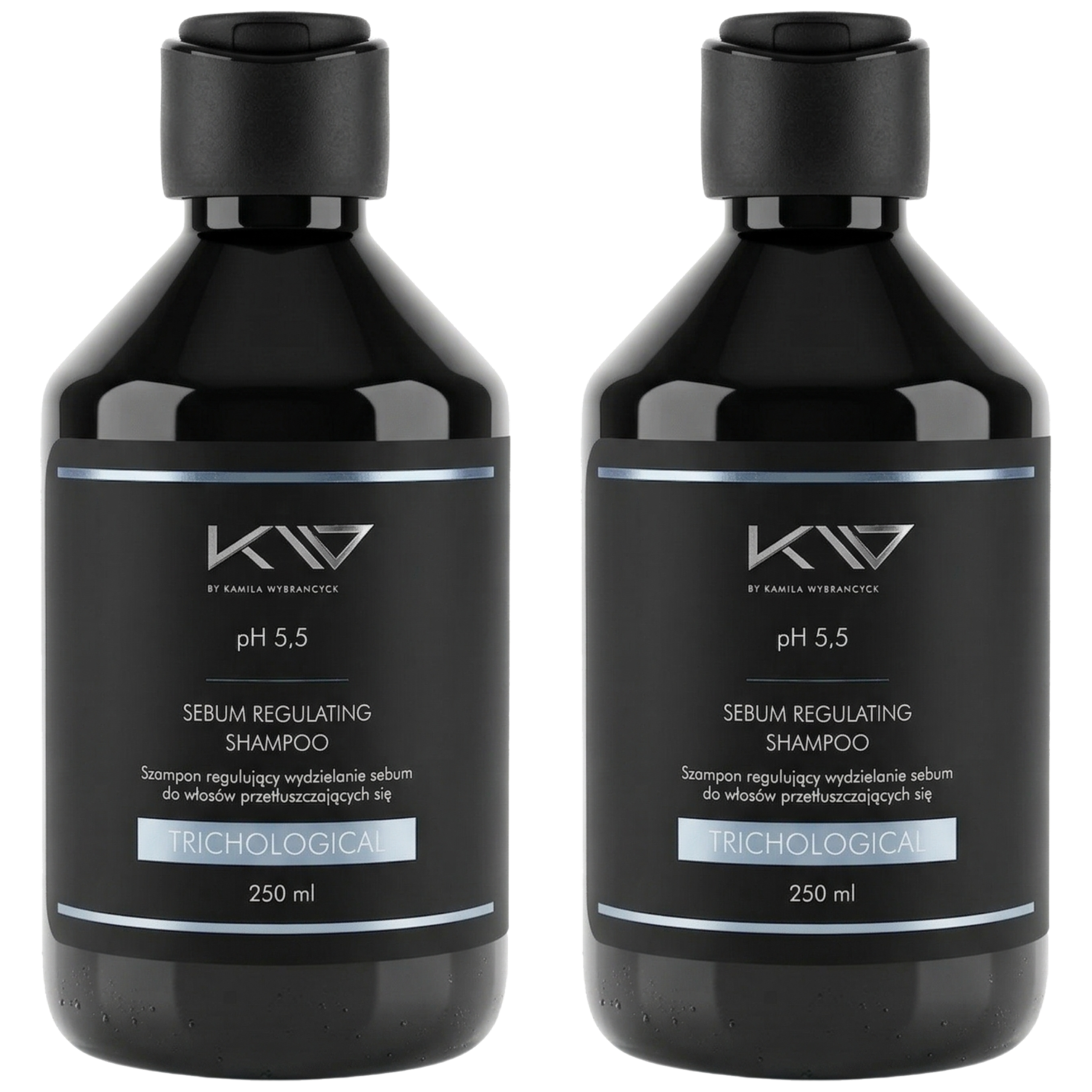KAMILA WYBRAŃCZYK - Szampon Seboregulujący Włosy Przetłuszczone - 2x 250ml