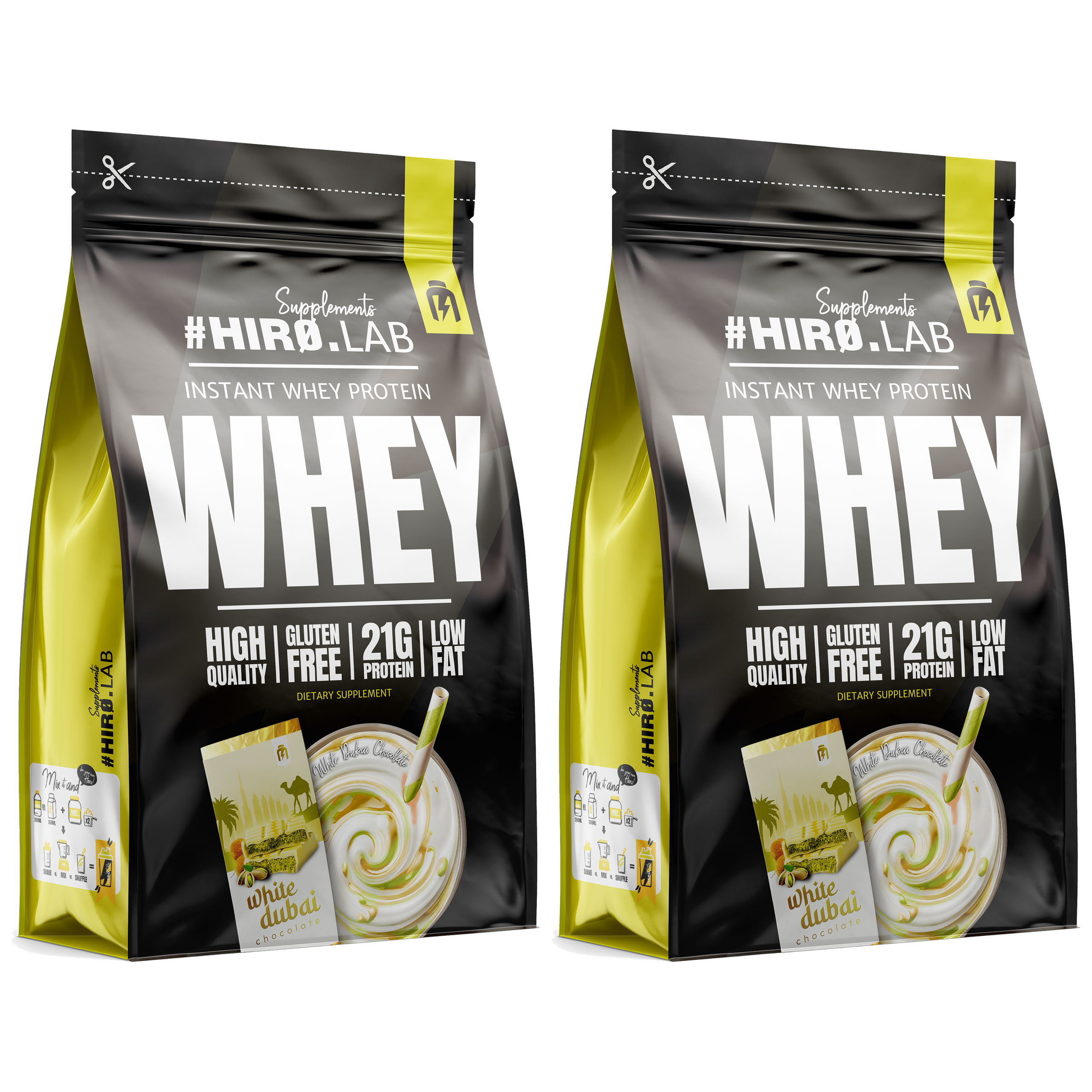 HIRO.LAB Instant Whey Protein - 2x 750g