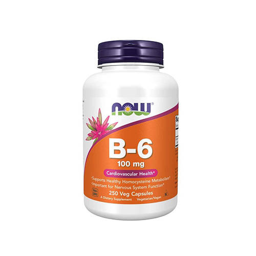 NOW Vitamin B-6 100mg - 250vcaps - Witamina B6