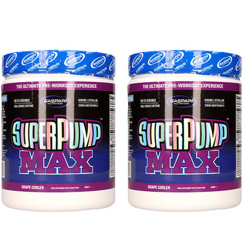 GASPARI NUTRITION - Super Pump Max - 2x 500g - Grape Cooler