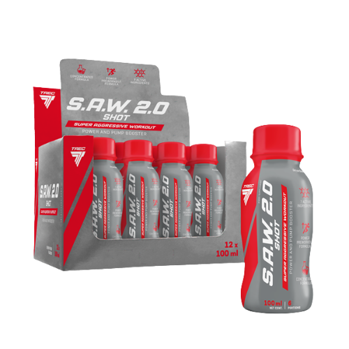 TREC - S.A.W. 2.0 Shot - 12x 3x 100ml - Cherry Pear