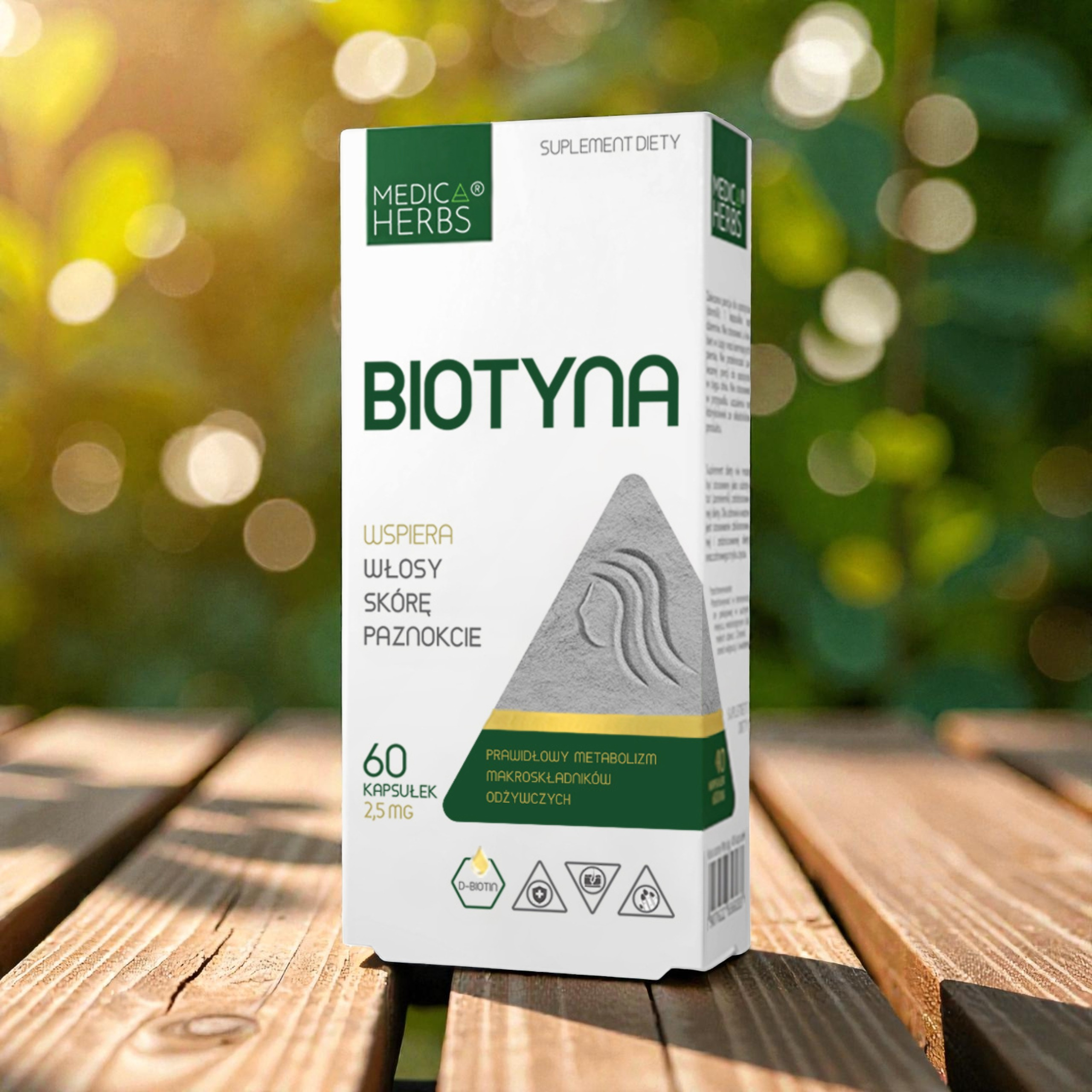 MEDICA HERBS - Biotyna 2,5mg - 60caps.