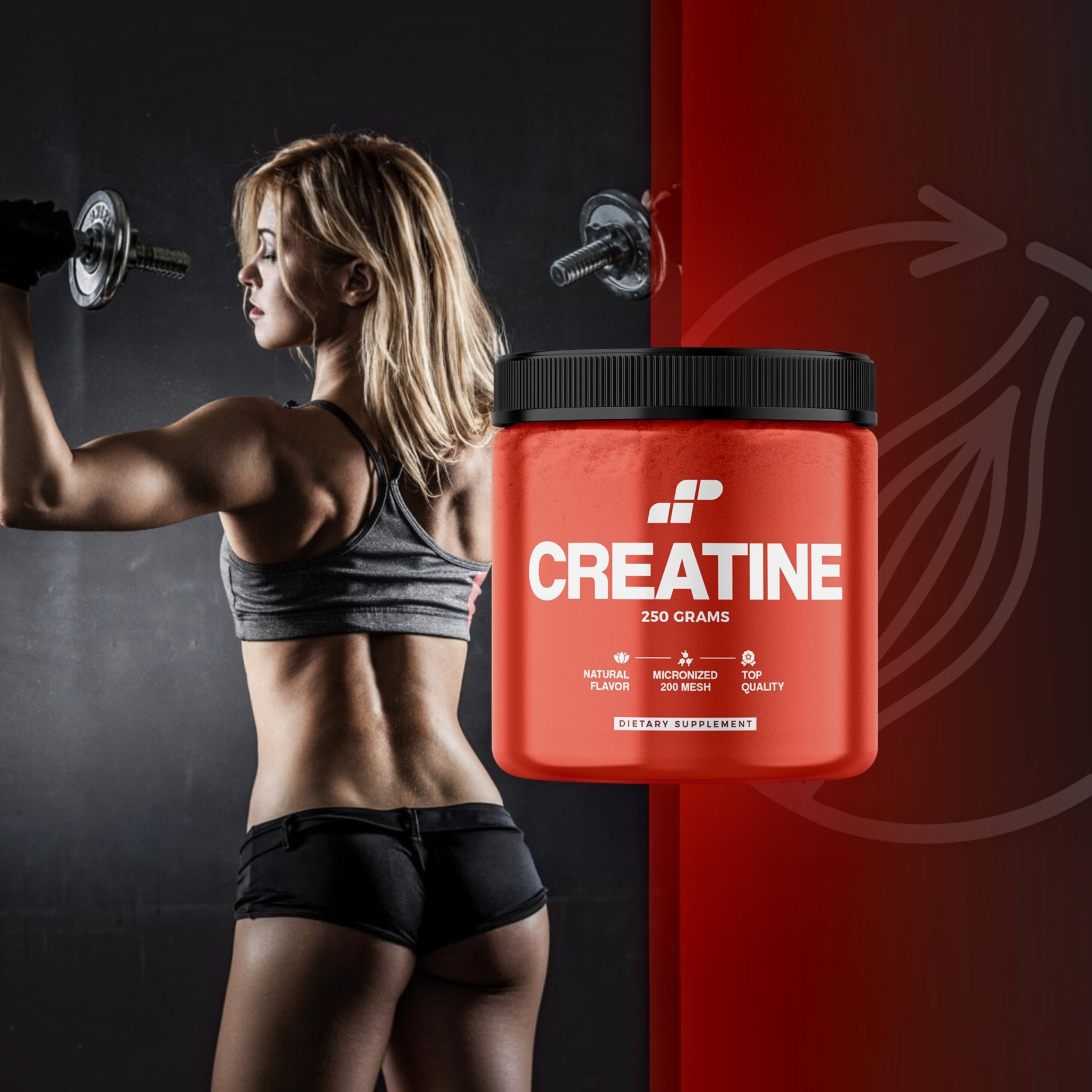 MP NUTRITION Creatine Monohydrate 200 Mesh MP - 250g