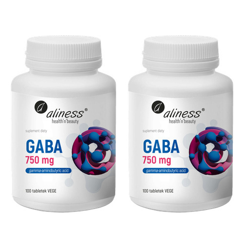 ALINESS - GABA 750mg - 100vtabs. x2