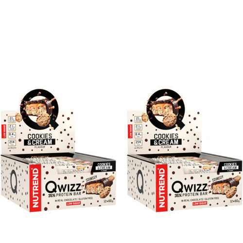NUTREND - Qwizz Protein Bar - 24x 2x 60g