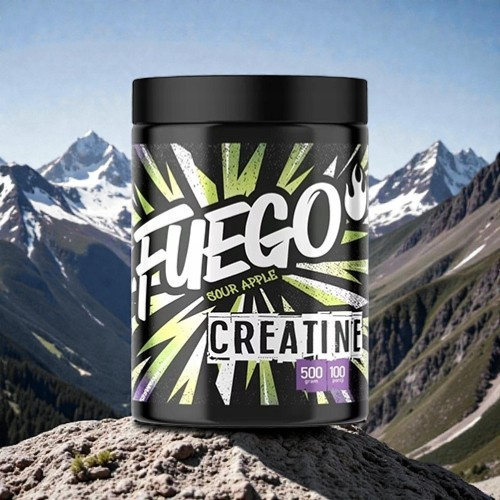 FUEGO - Creatine - 3x 500g - Sour Apple