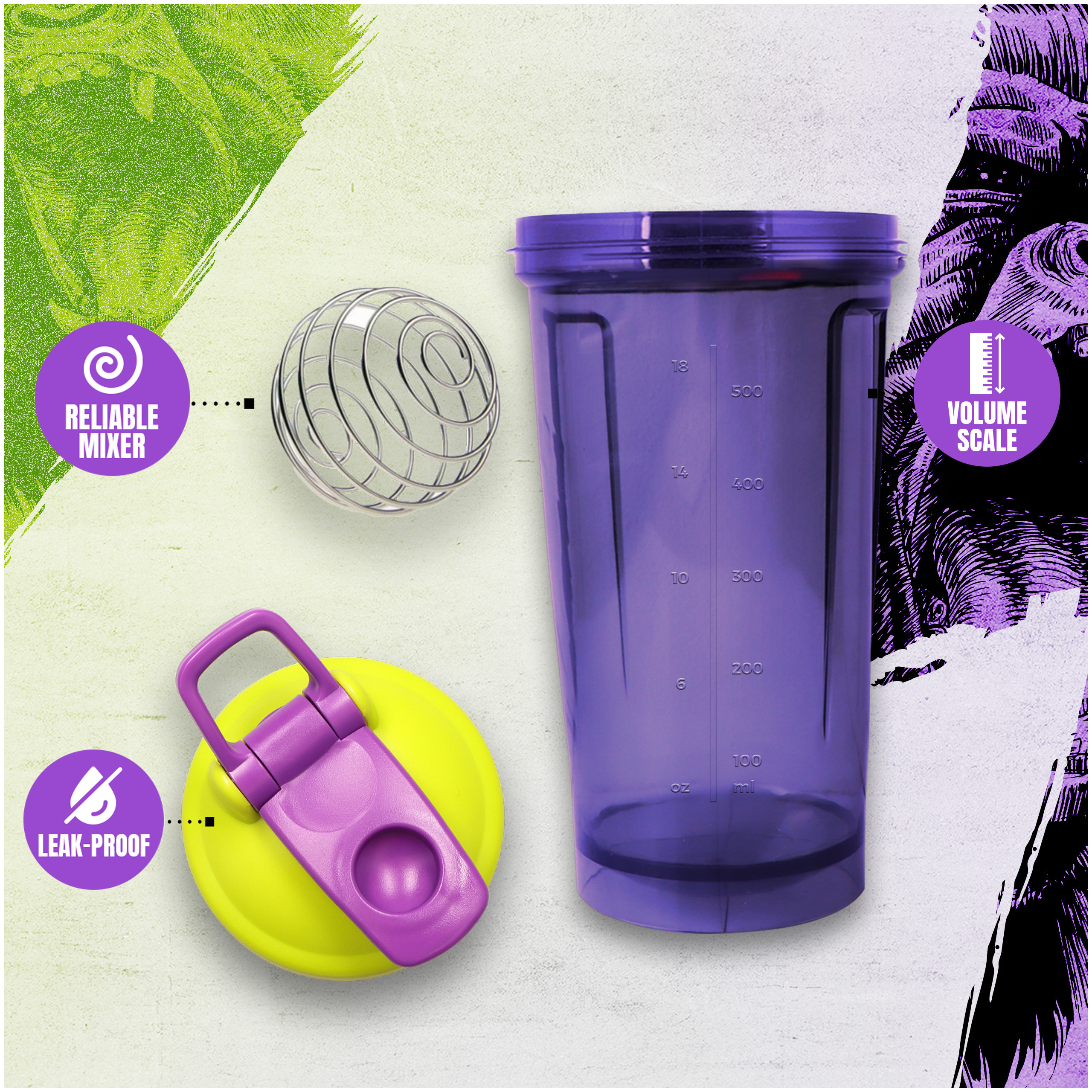 HIRO.LAB Shaker Mass Kong - 3x 500ml