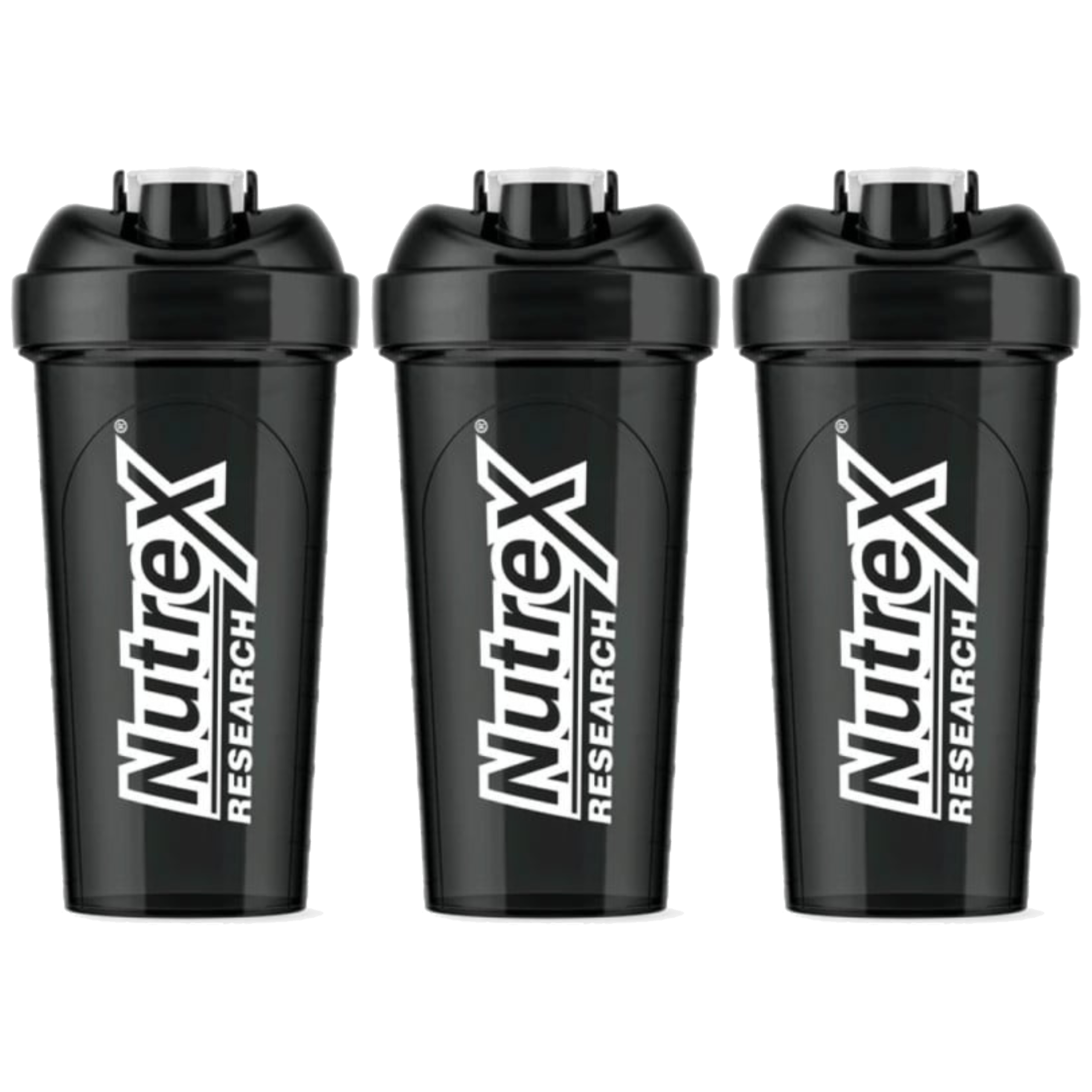 NUTREX - Shaker Bottle - 3x 700ml - Black