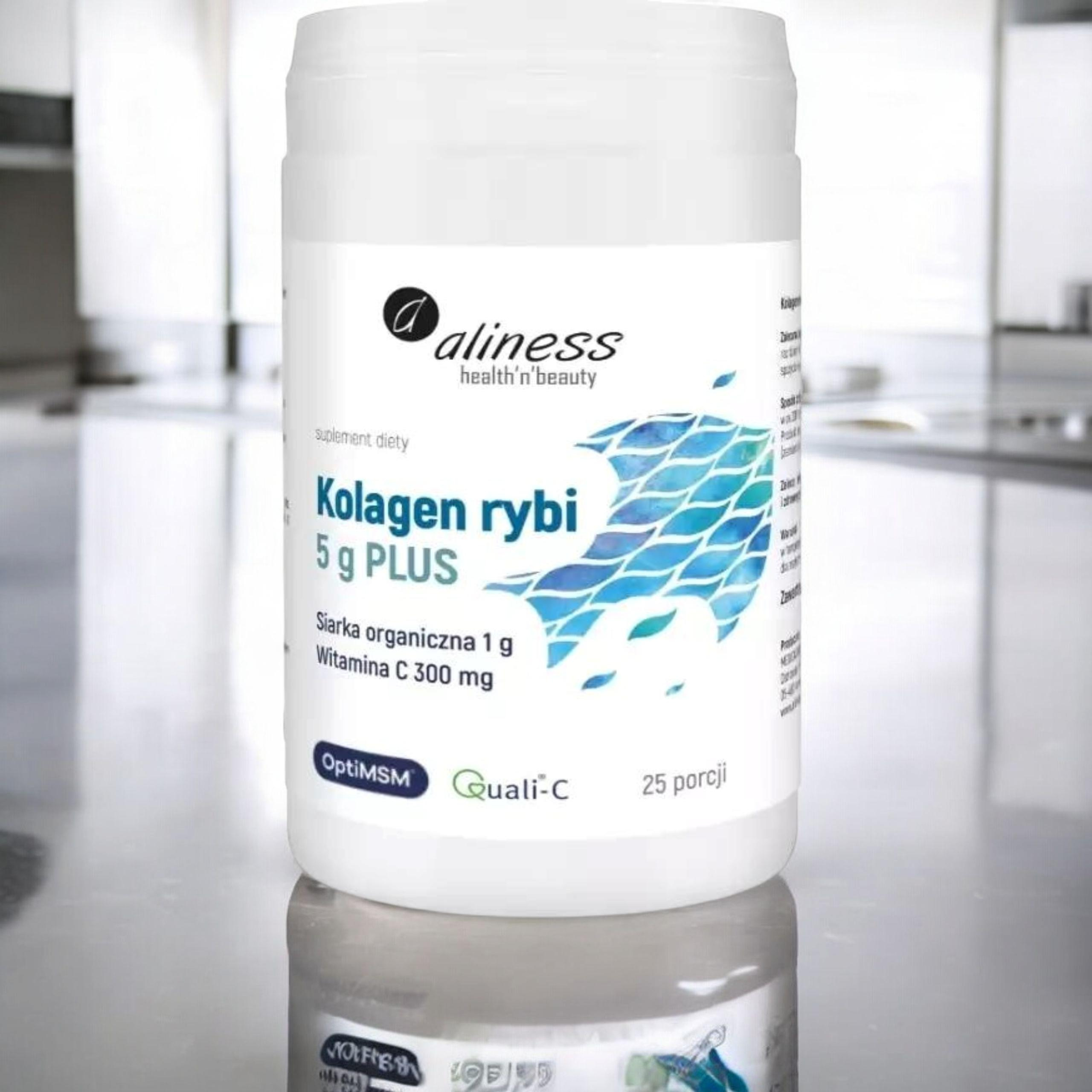 ALINESS - Kolagen Rybi 5g Plus Siarka OptiMSM - 157,5g