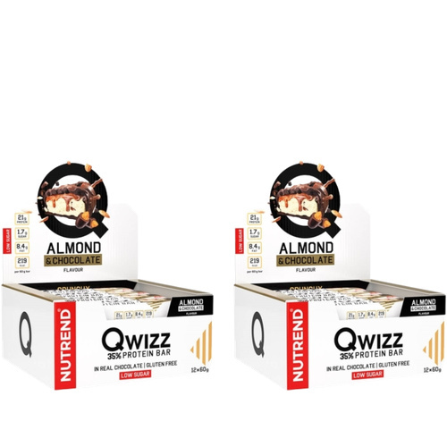NUTREND - Baton QWIZZ Protein Bar - 24x 2x 60g