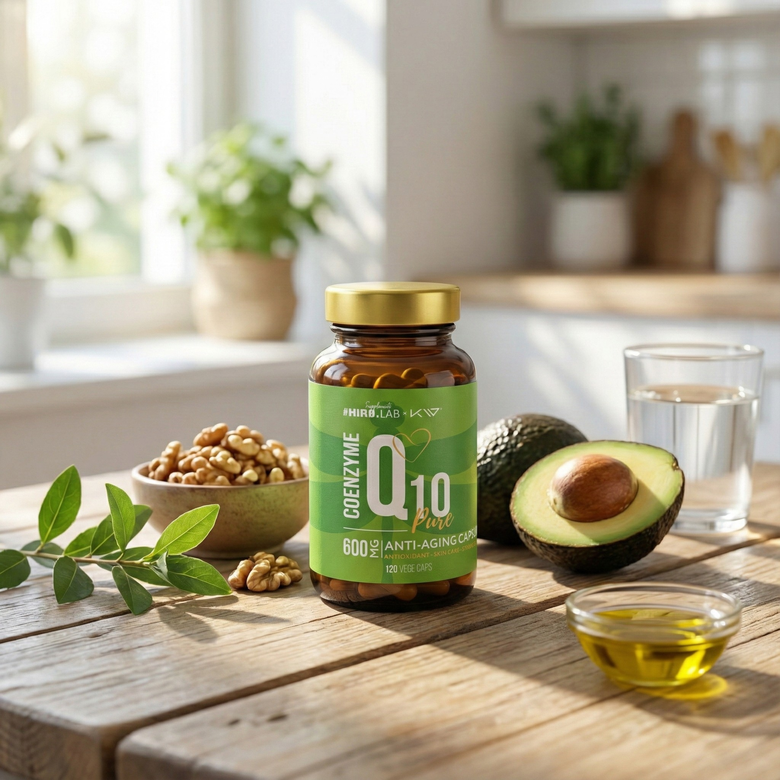 HIRO.LAB x Kamila Wybrańczyk Coenzyme Q10 600mg -120vcaps. - Koenzym Q10
