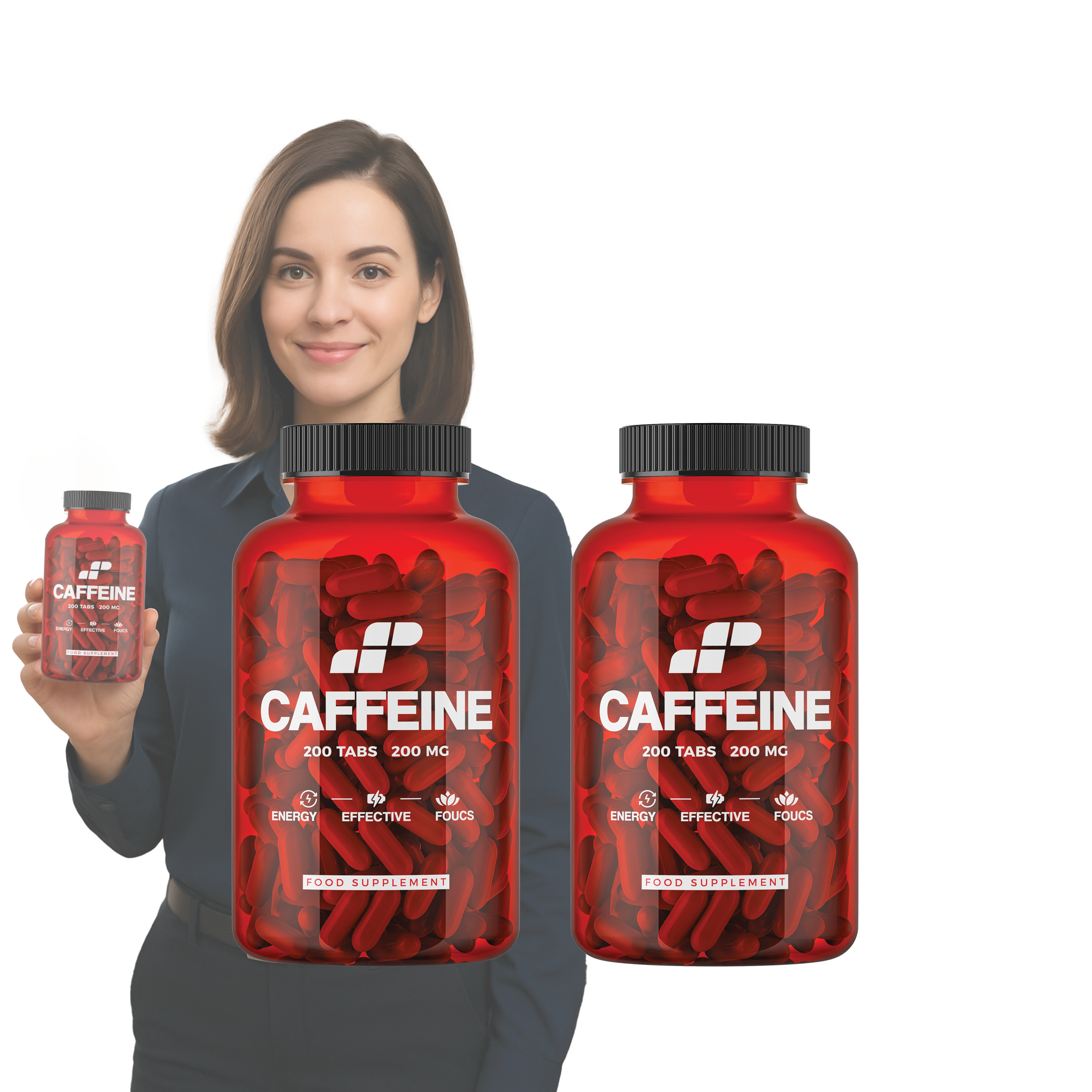 2x MP NUTRITION Caffeine 200mg - 200tabs