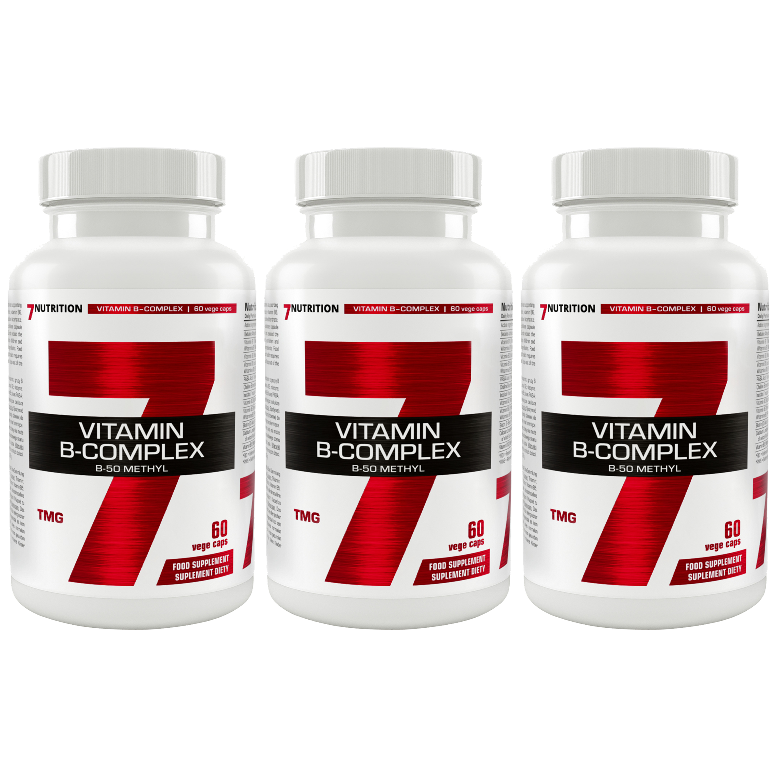 7 NUTRITION - B-Complex B-50 Methyl - 3x 60vcaps.