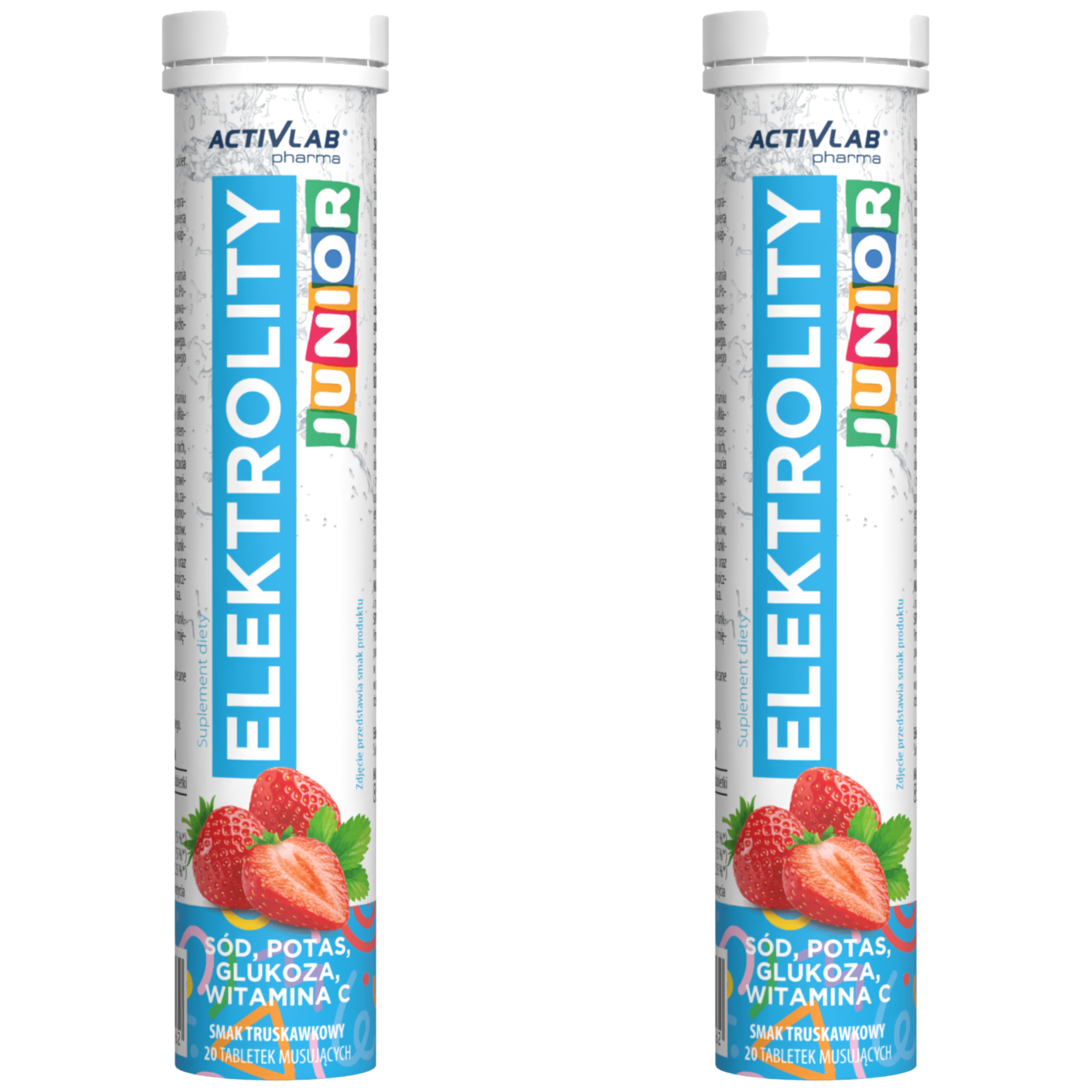 ACTIVLAB PHARMA - Elektrolity Junior - 20tabs - 2x Strawberry