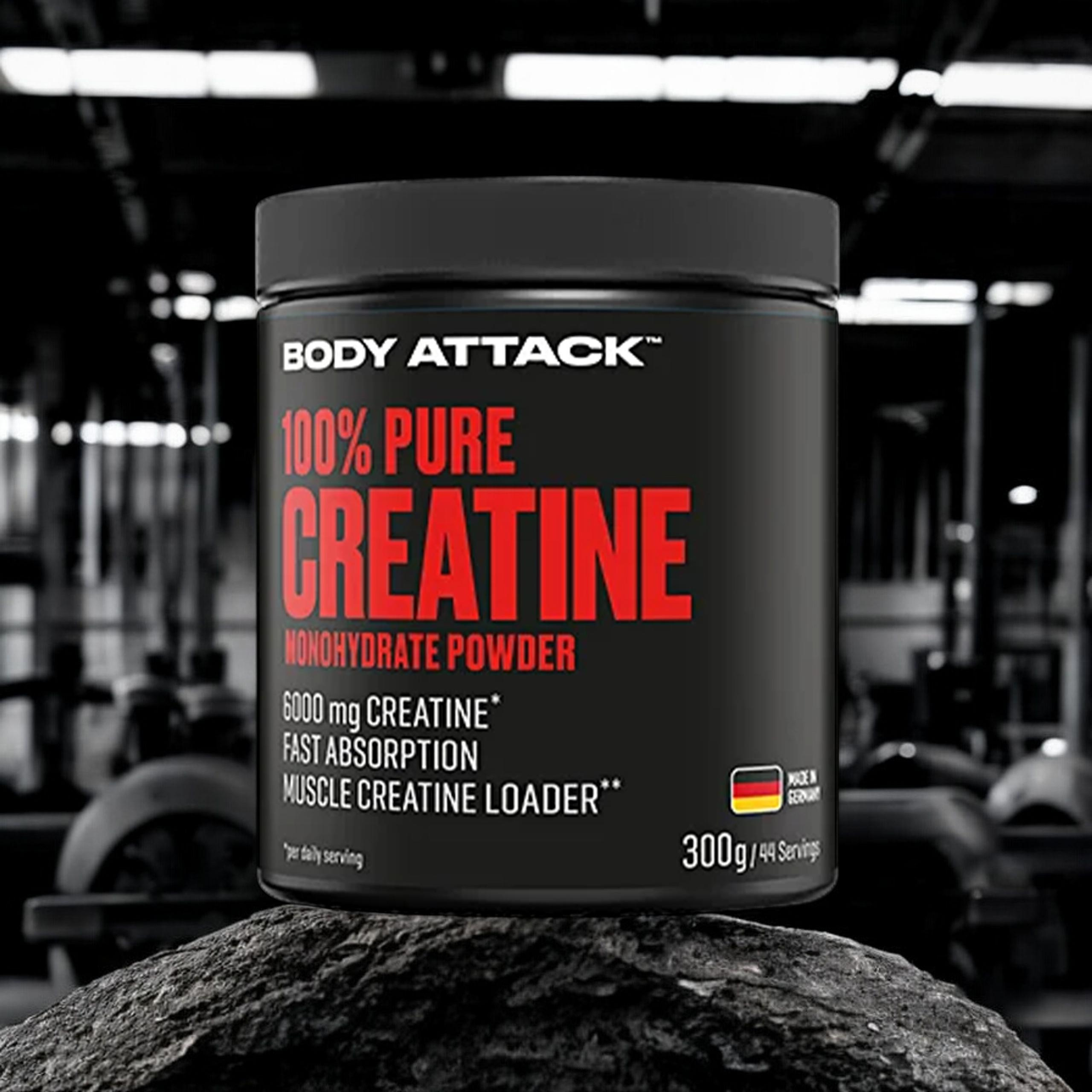 BODY ATTACK 100% Pure Creatine - 300g - Natural