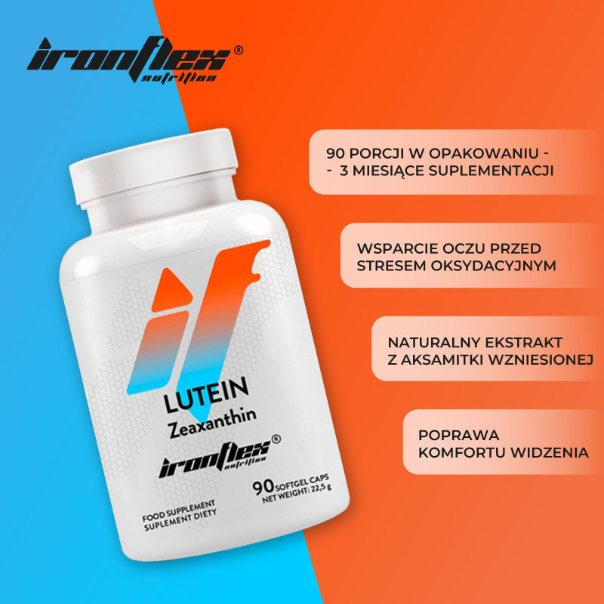 IRONFLEX - Lutein & Zeaxanthin - 3x 90softgels